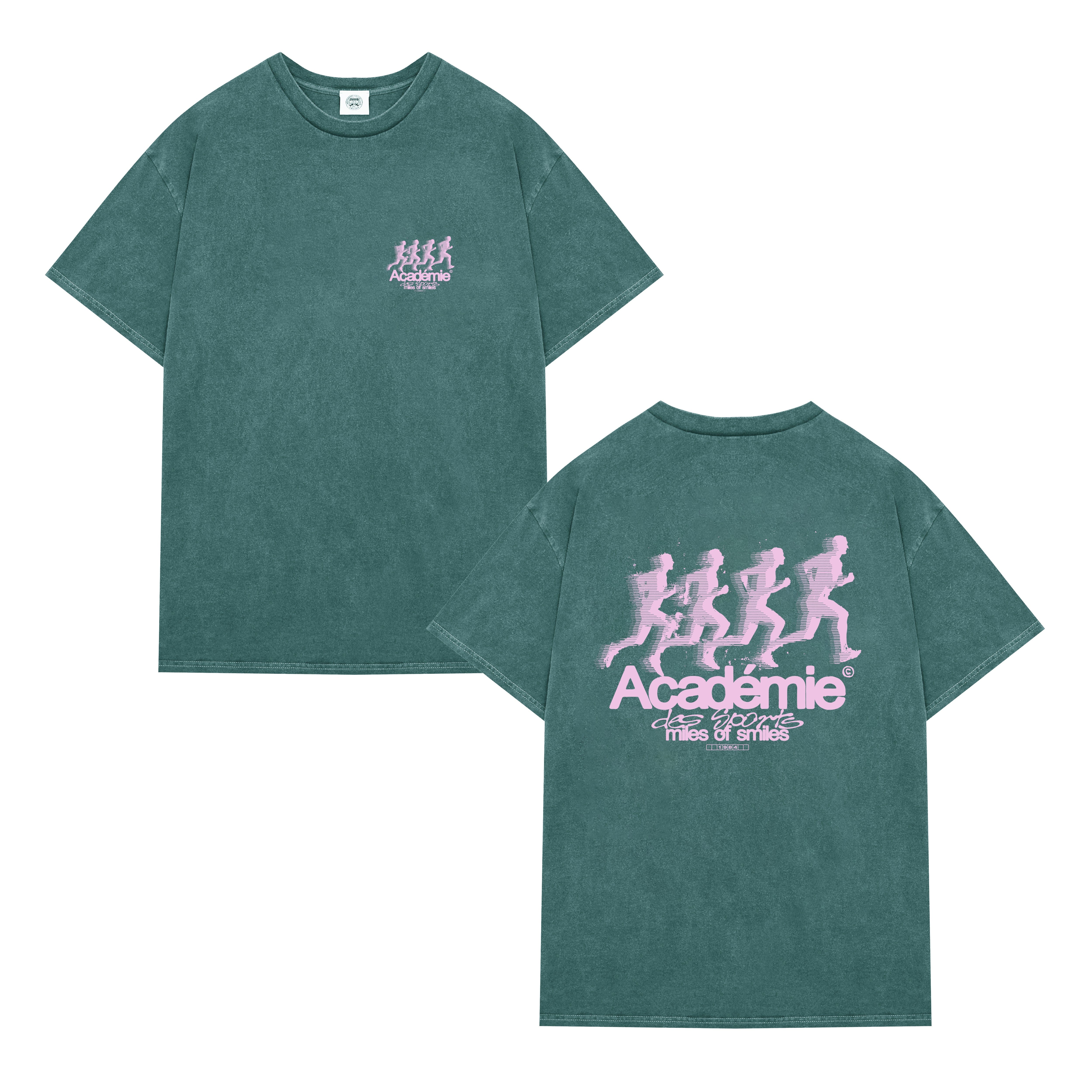 Vice 84 'Leading Pack' Vintage Washed Tee - Green