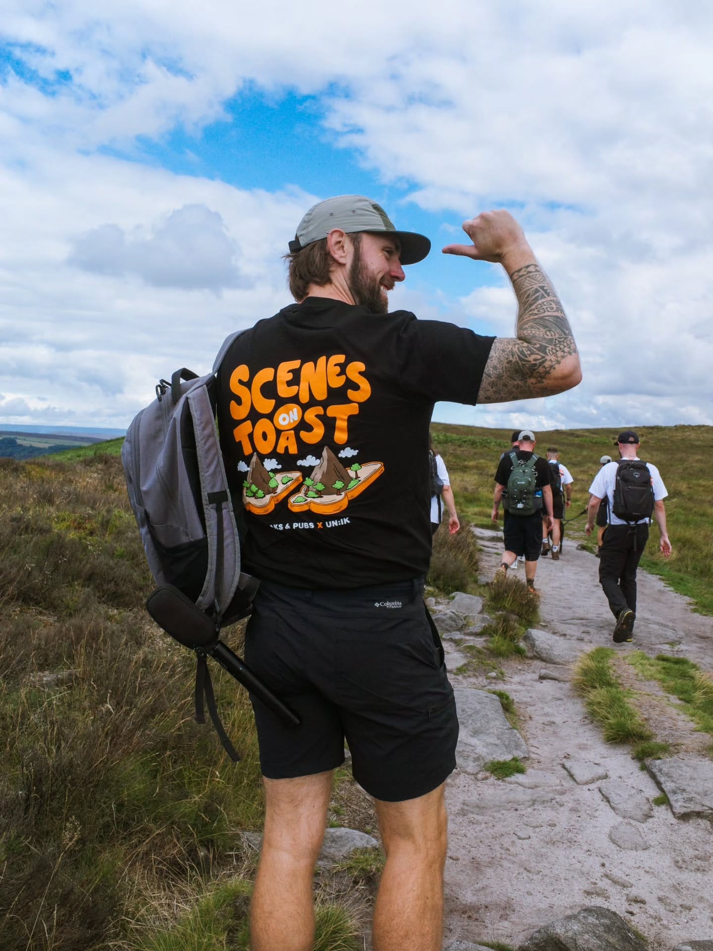 Peaks & Pubs 'Scenes on Toast' Tee - Black