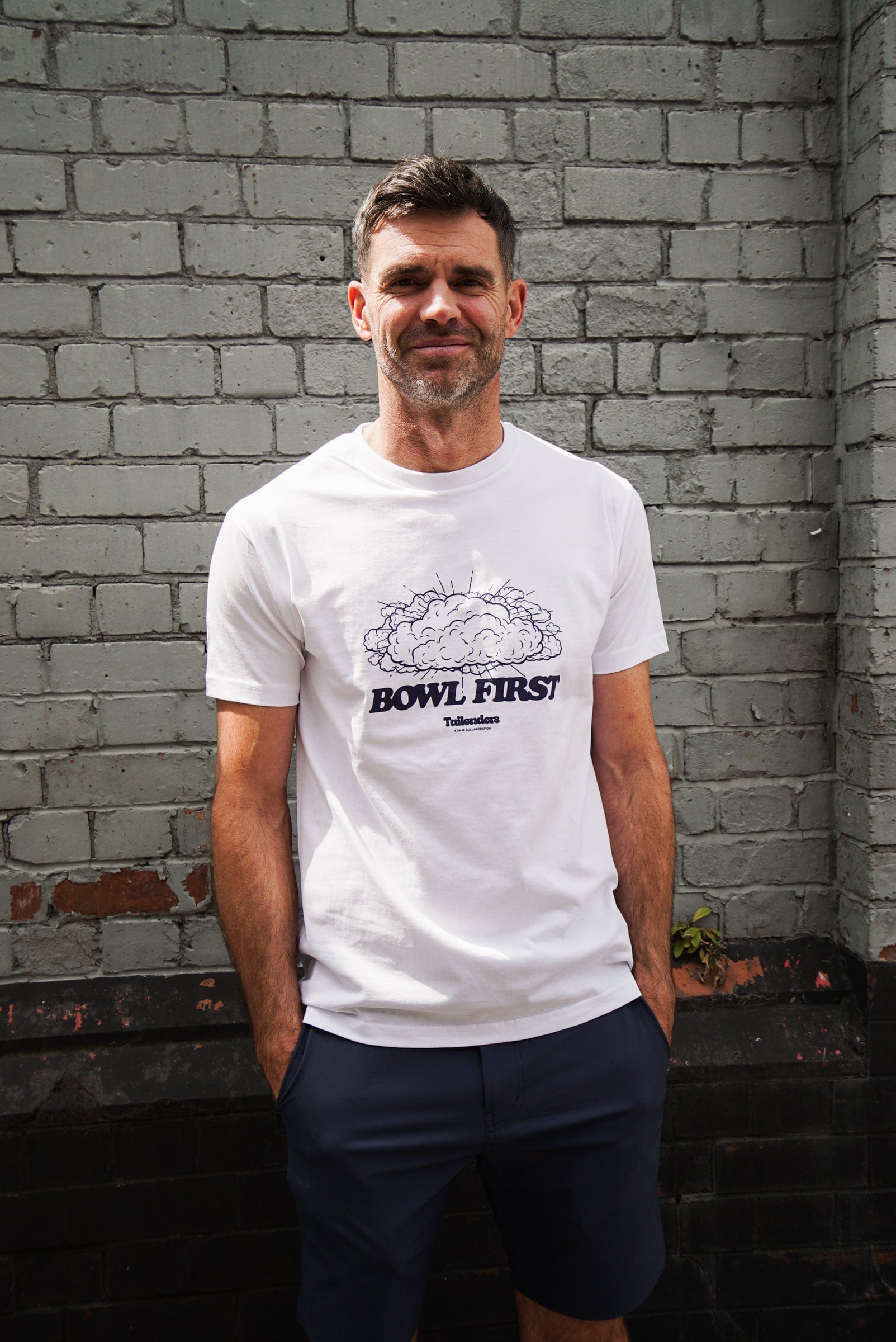 Tailenders 'Bowl First' Tee - White