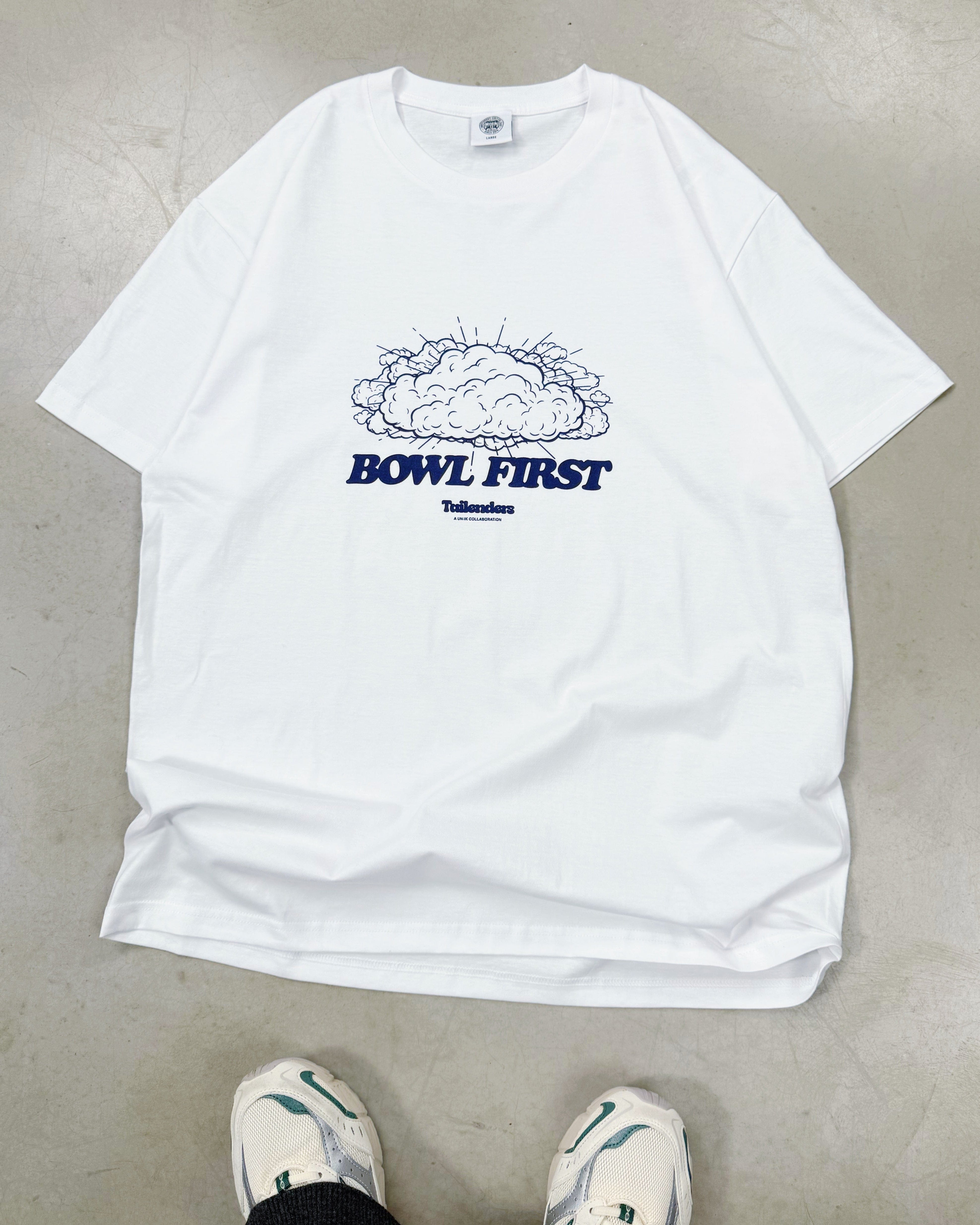 Tailenders 'Bowl First' Tee - White