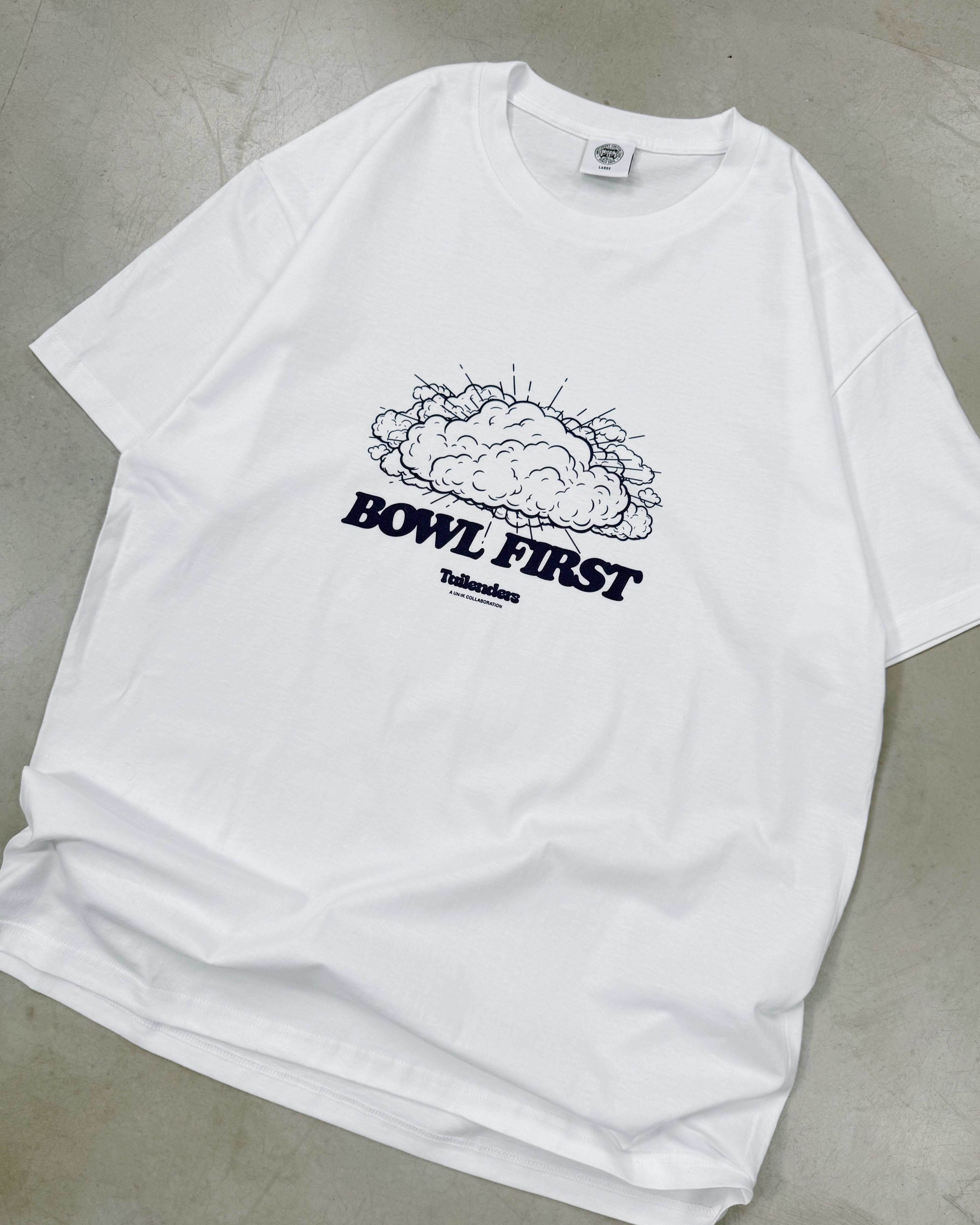 Tailenders 'Bowl First' Tee - White