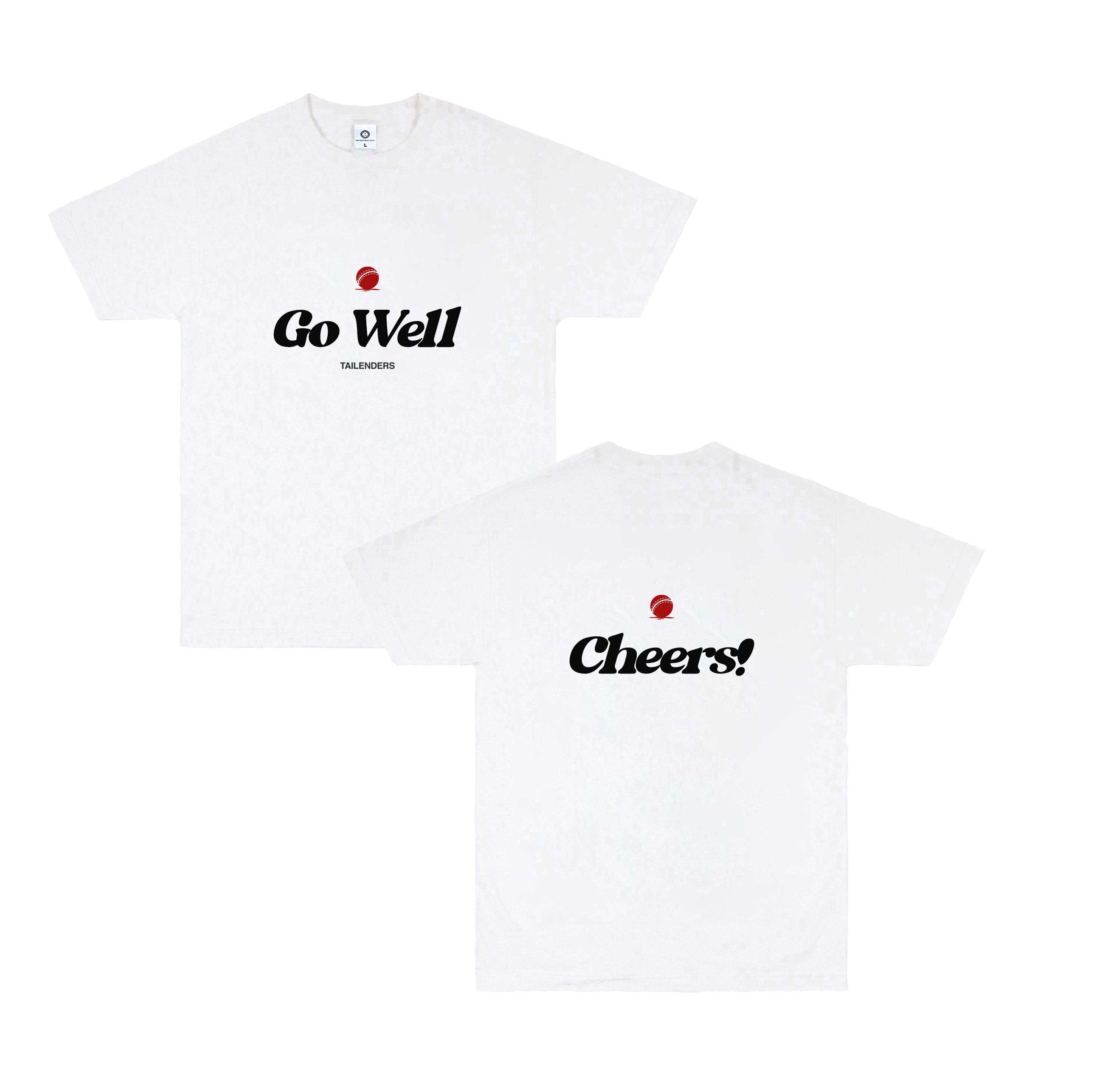Tailenders 'Go Well' Tee - White