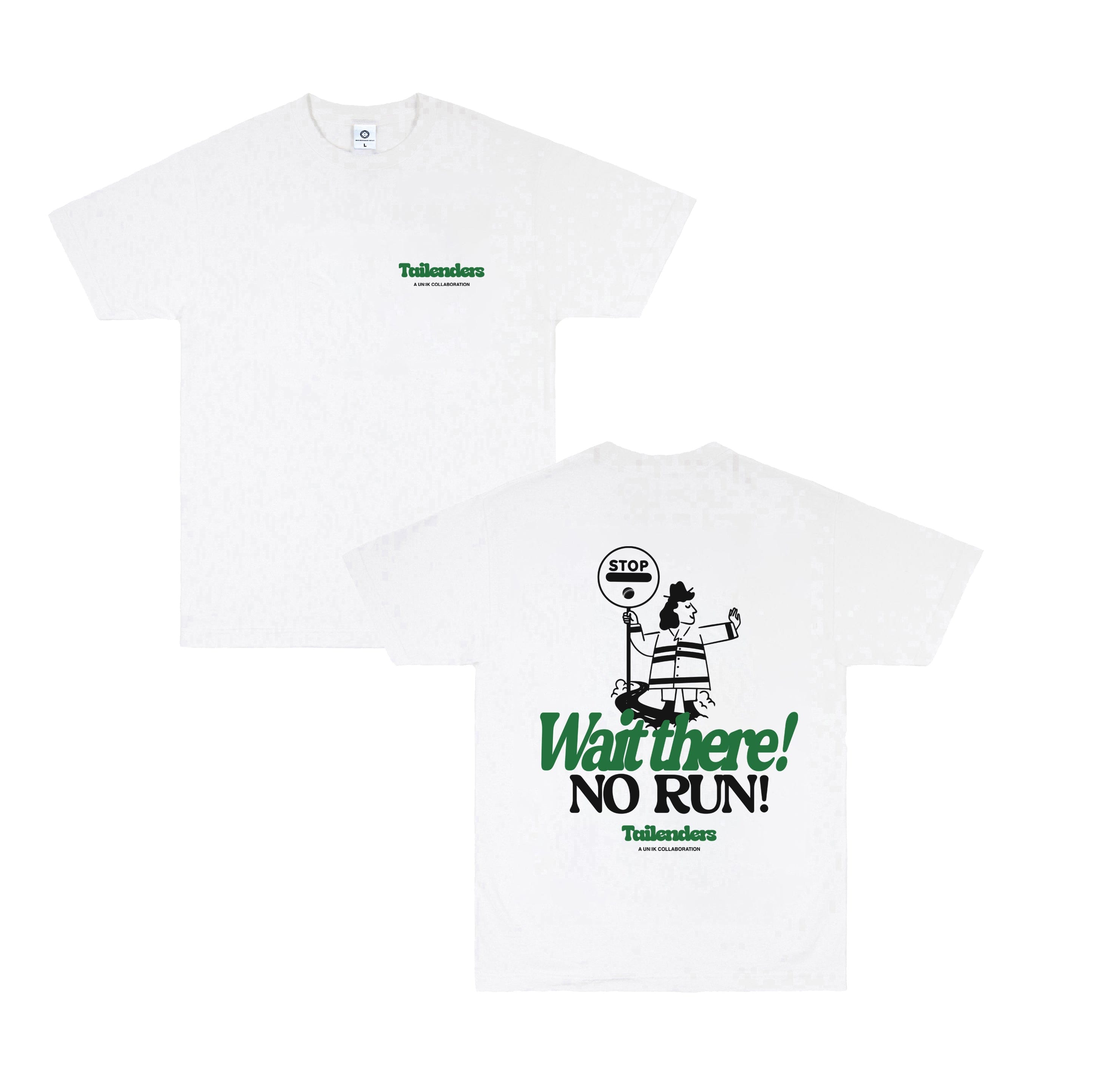 Tailenders 'Wait There!' Tee - White