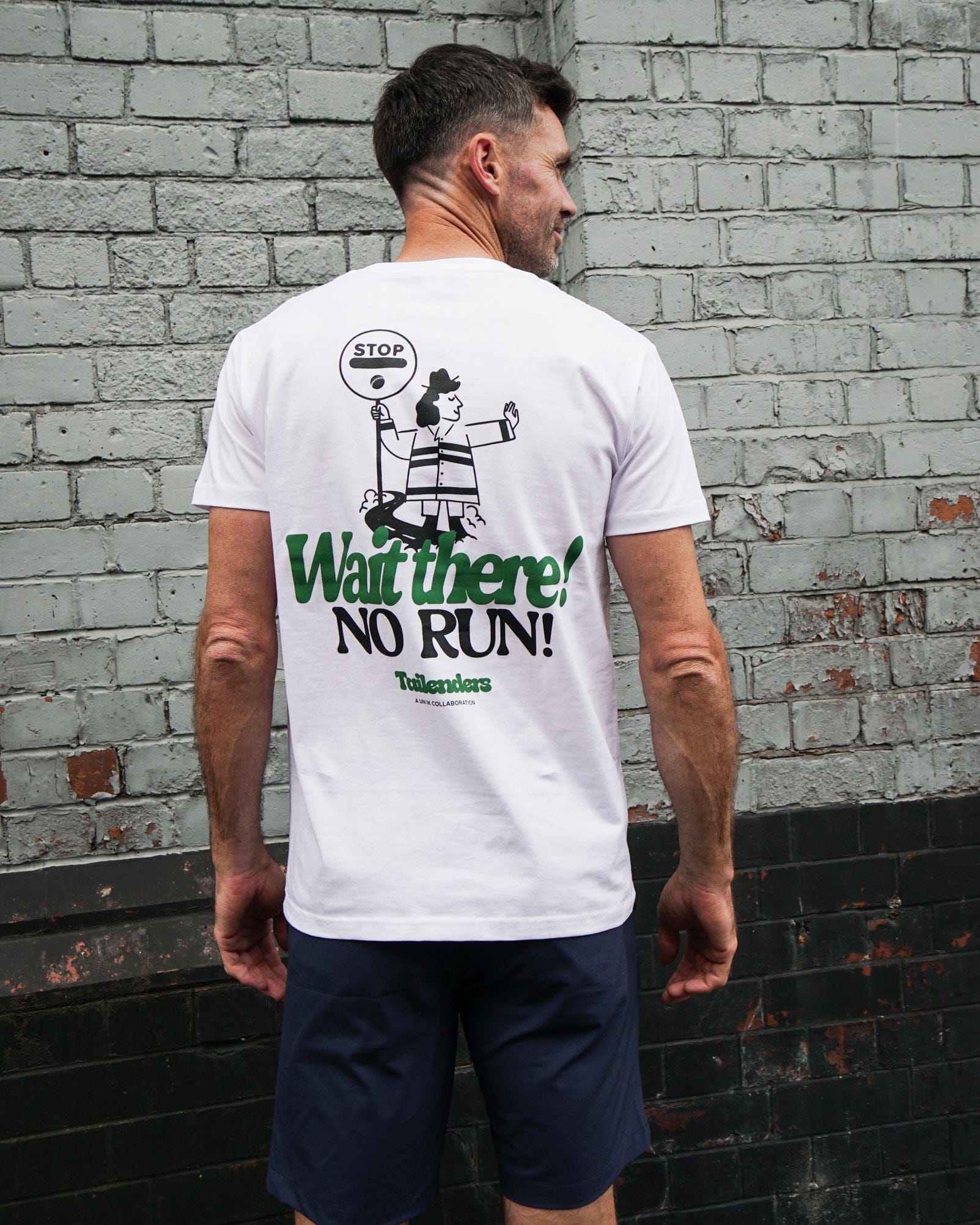 Tailenders 'Wait There!' Tee - White