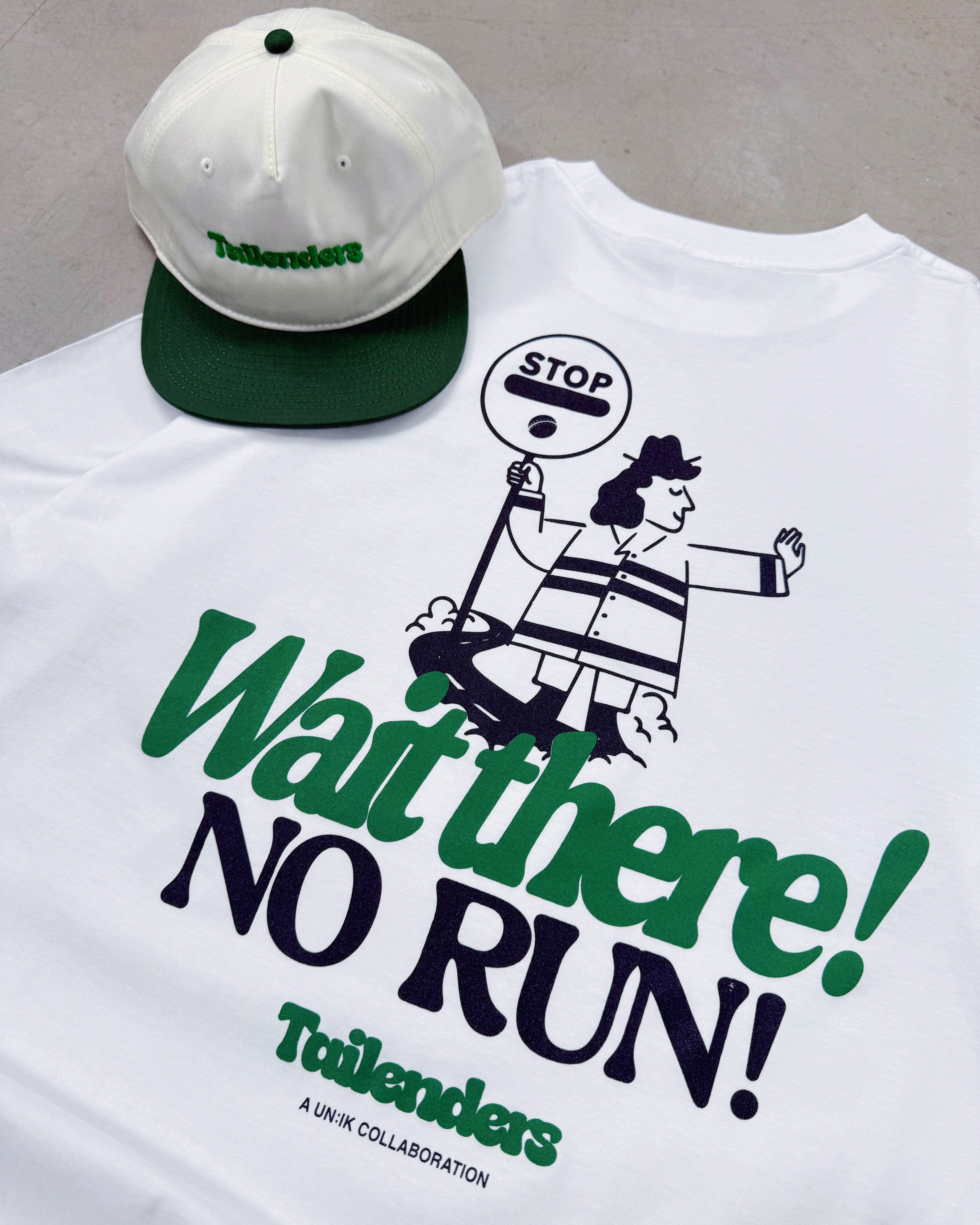 Tailenders 'Wait There!' Tee - White