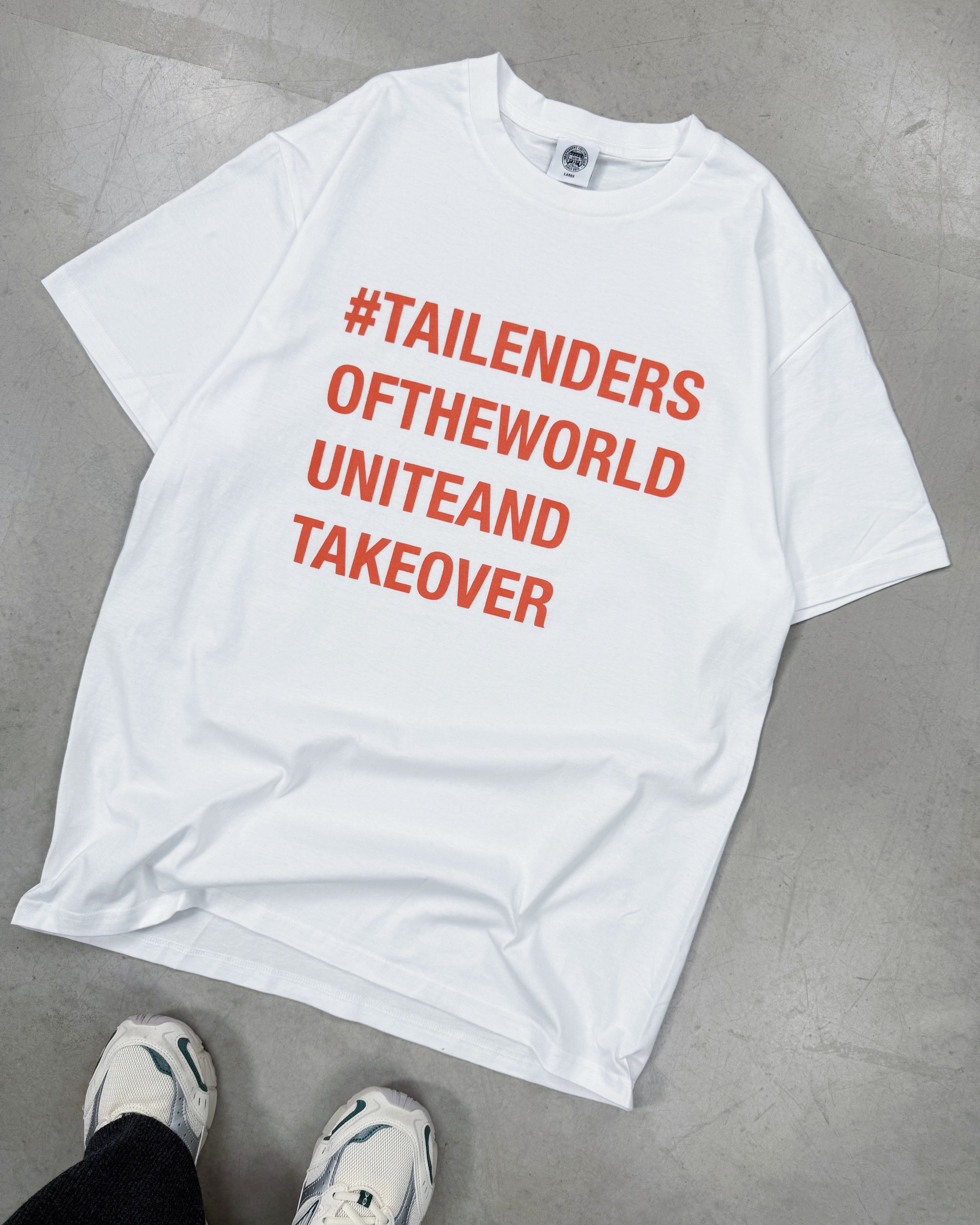 Tailenders 'Unite and Takeover' Tee - White