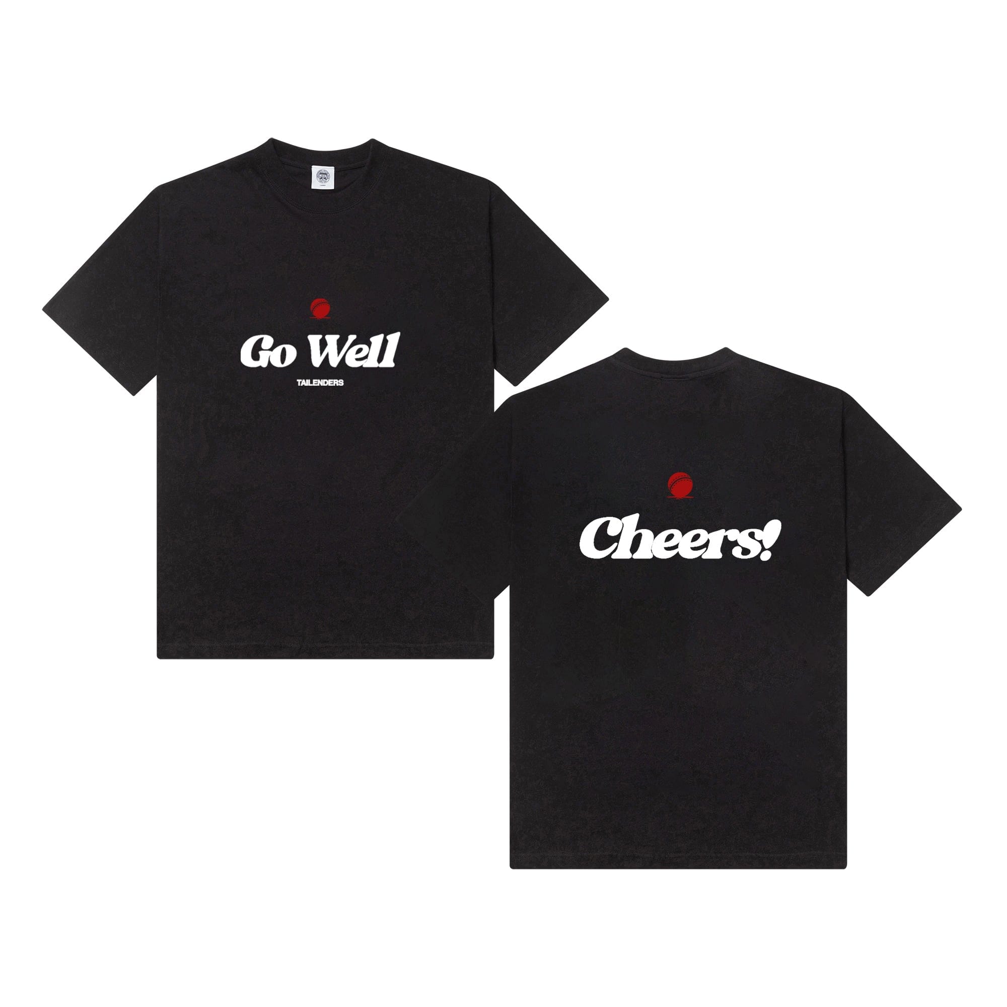 Tailenders 'Go Well' Tee - Black