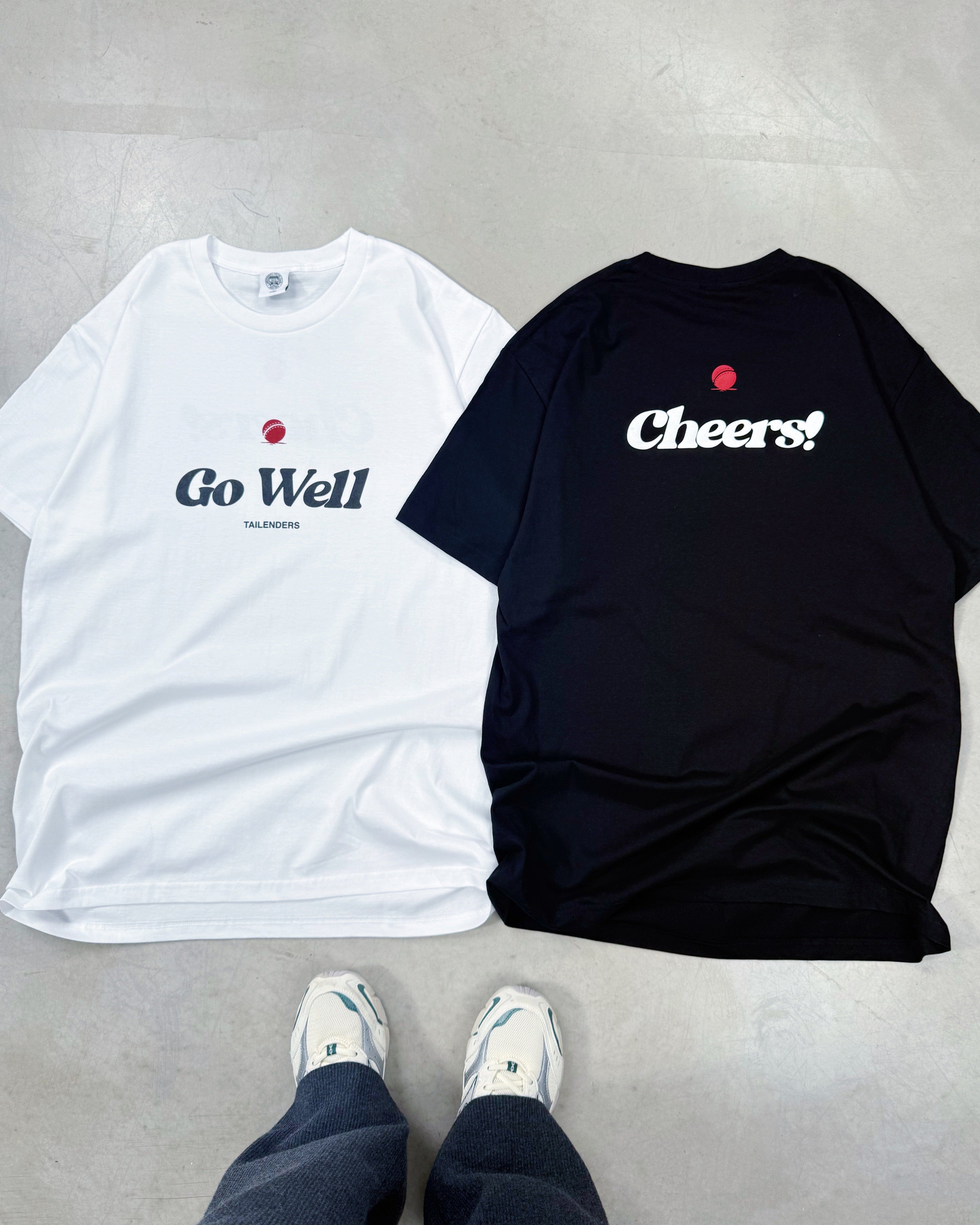 Tailenders 'Go Well' Tee - Black