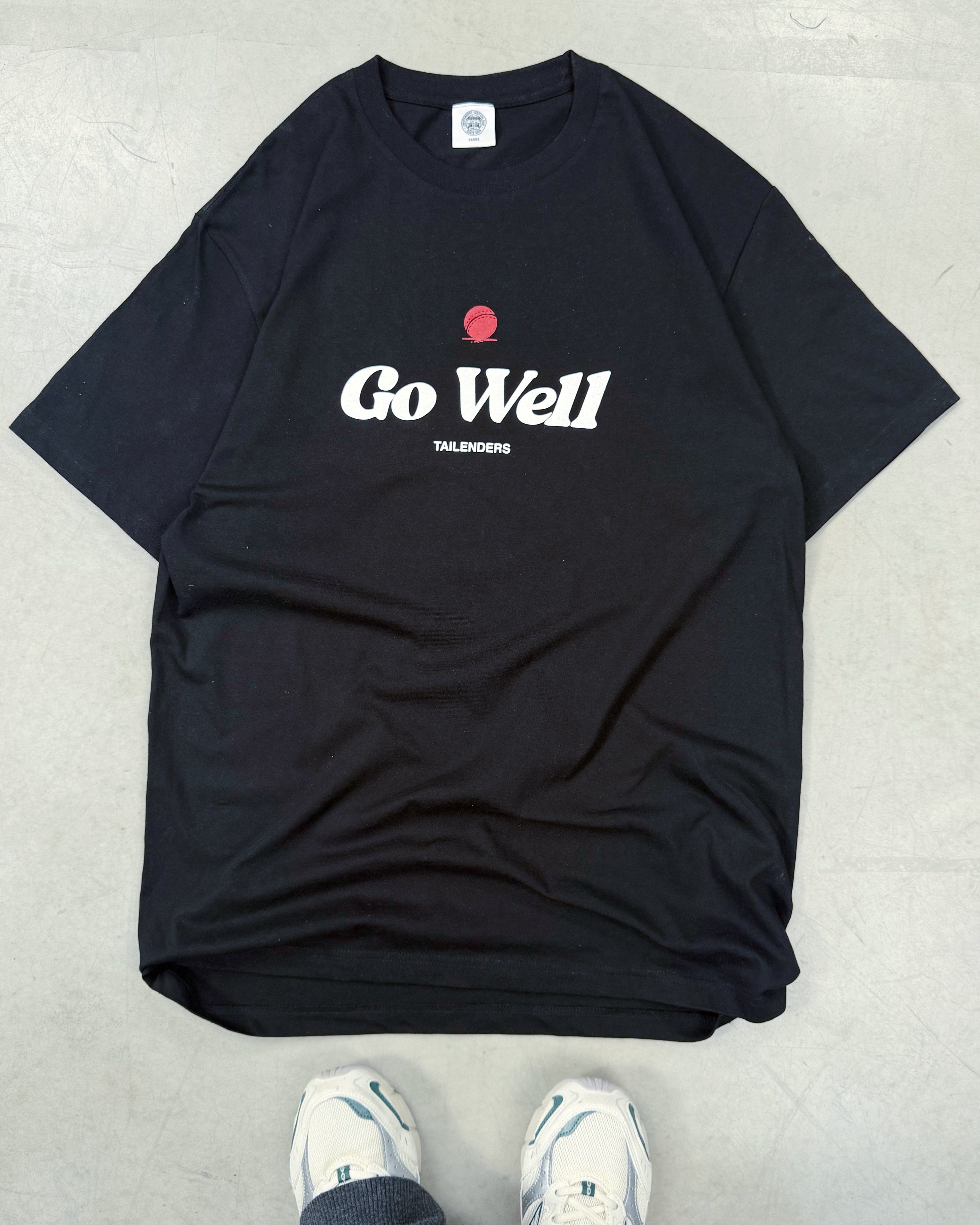 Tailenders 'Go Well' Tee - Black