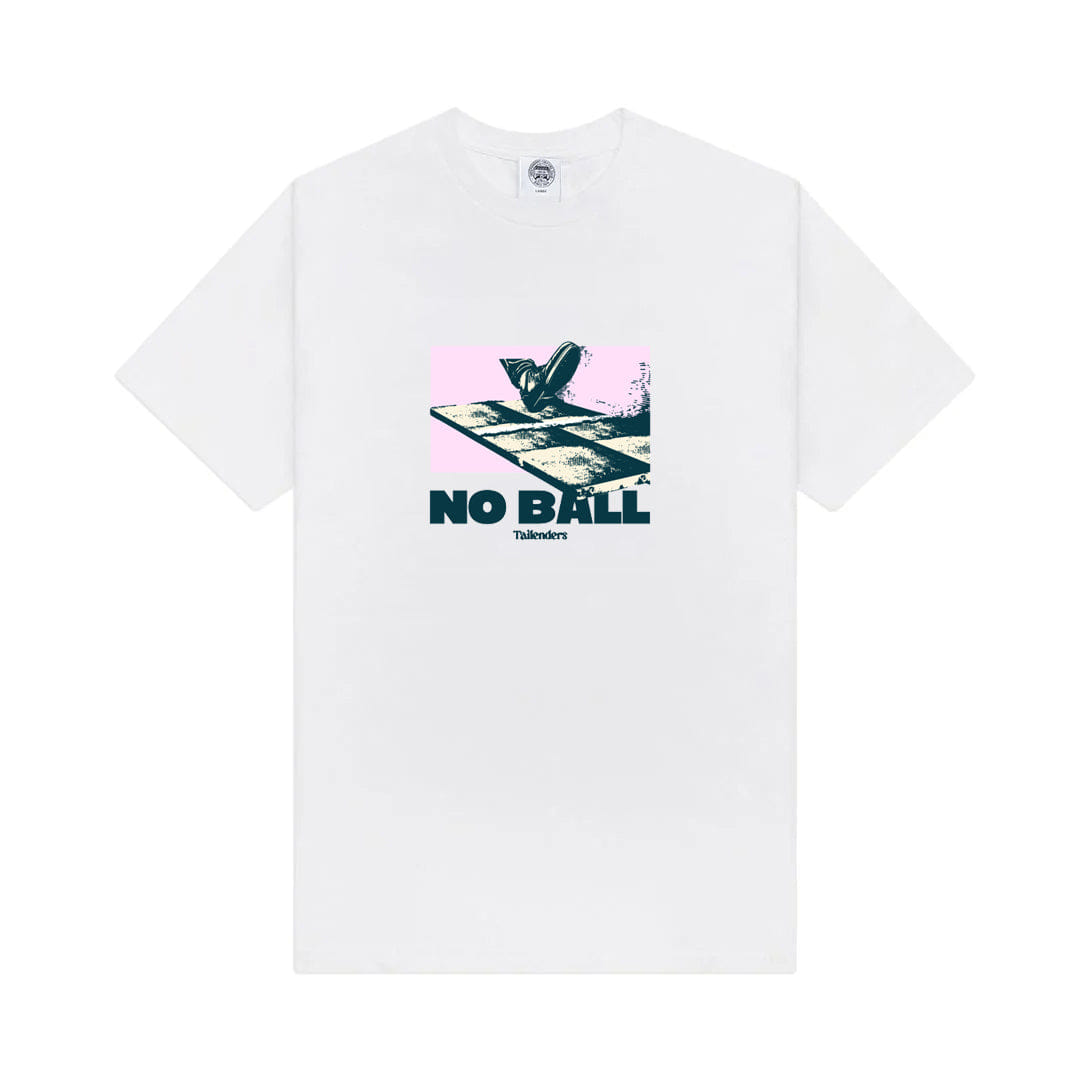 Tailenders 'No Ball' Tee - White