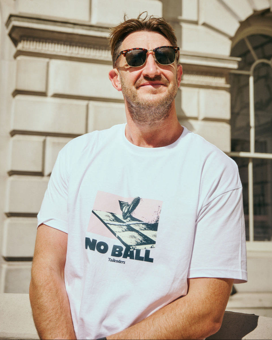 Tailenders 'No Ball' Tee - White