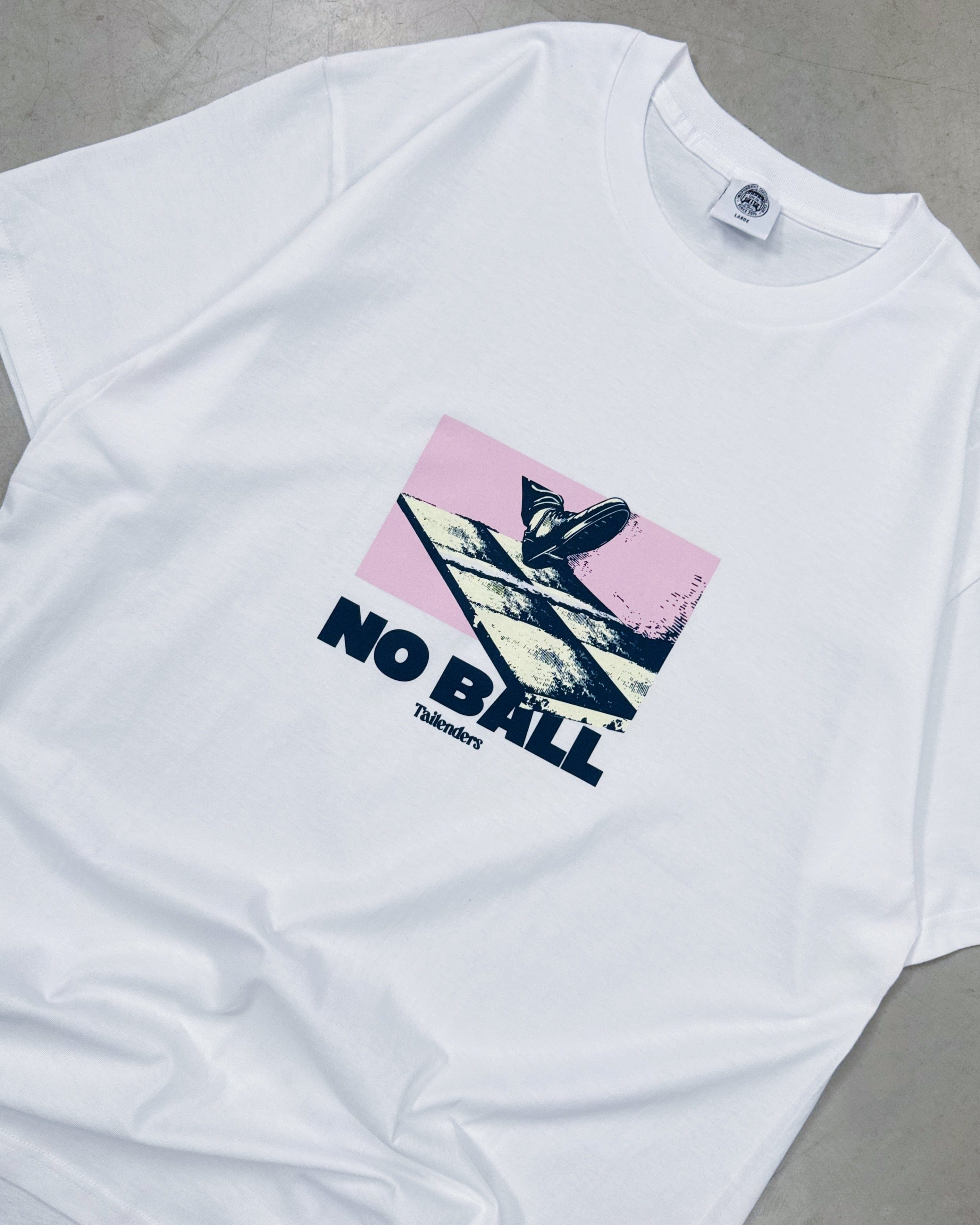 Tailenders 'No Ball' Tee - White
