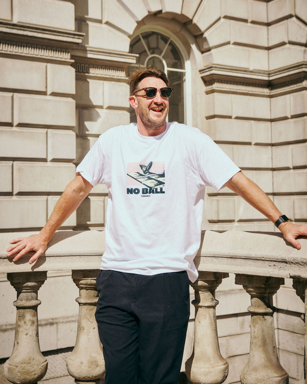 Tailenders 'No Ball' Tee - White