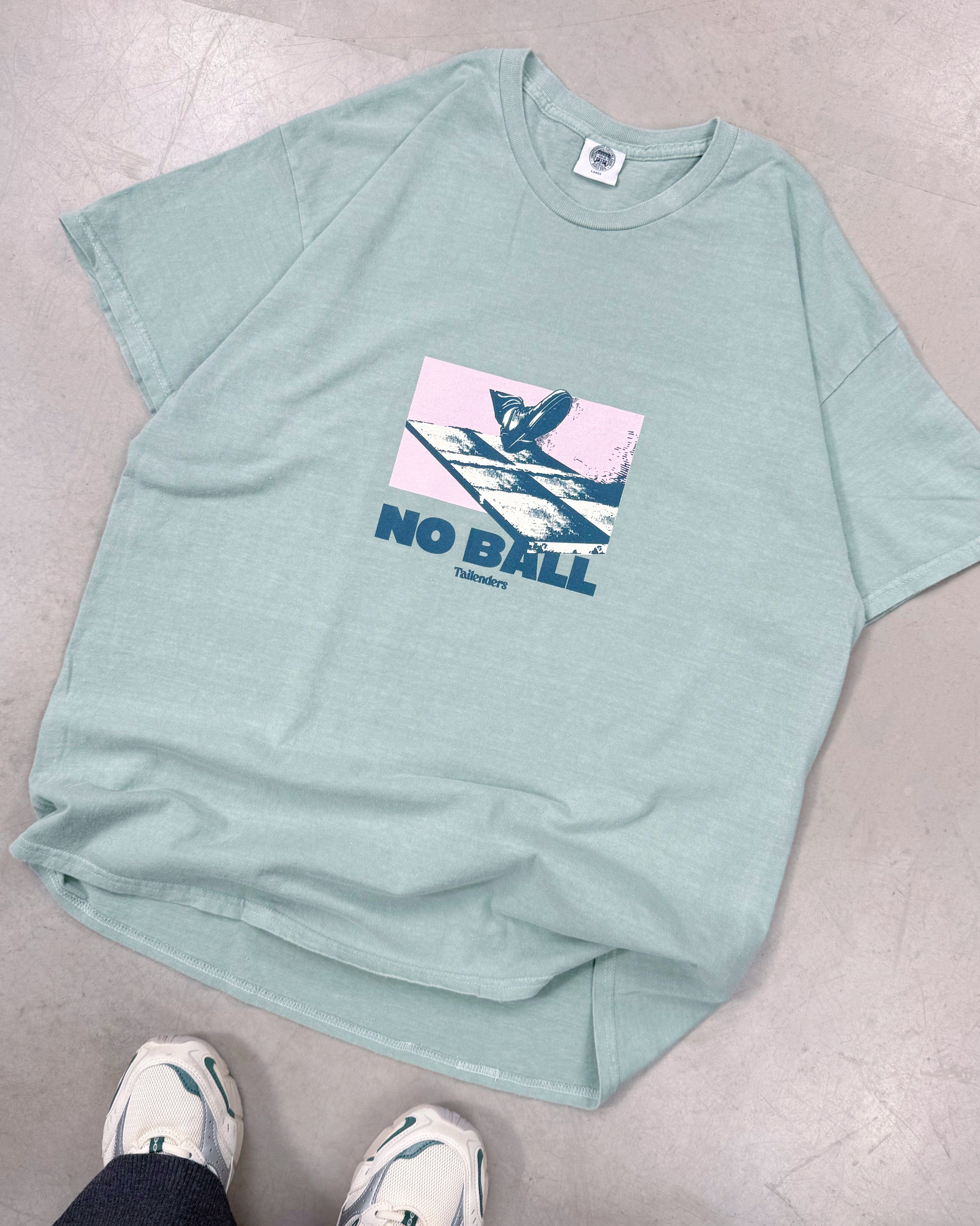 Tailenders 'No Ball' Washed Tee - Seafoam
