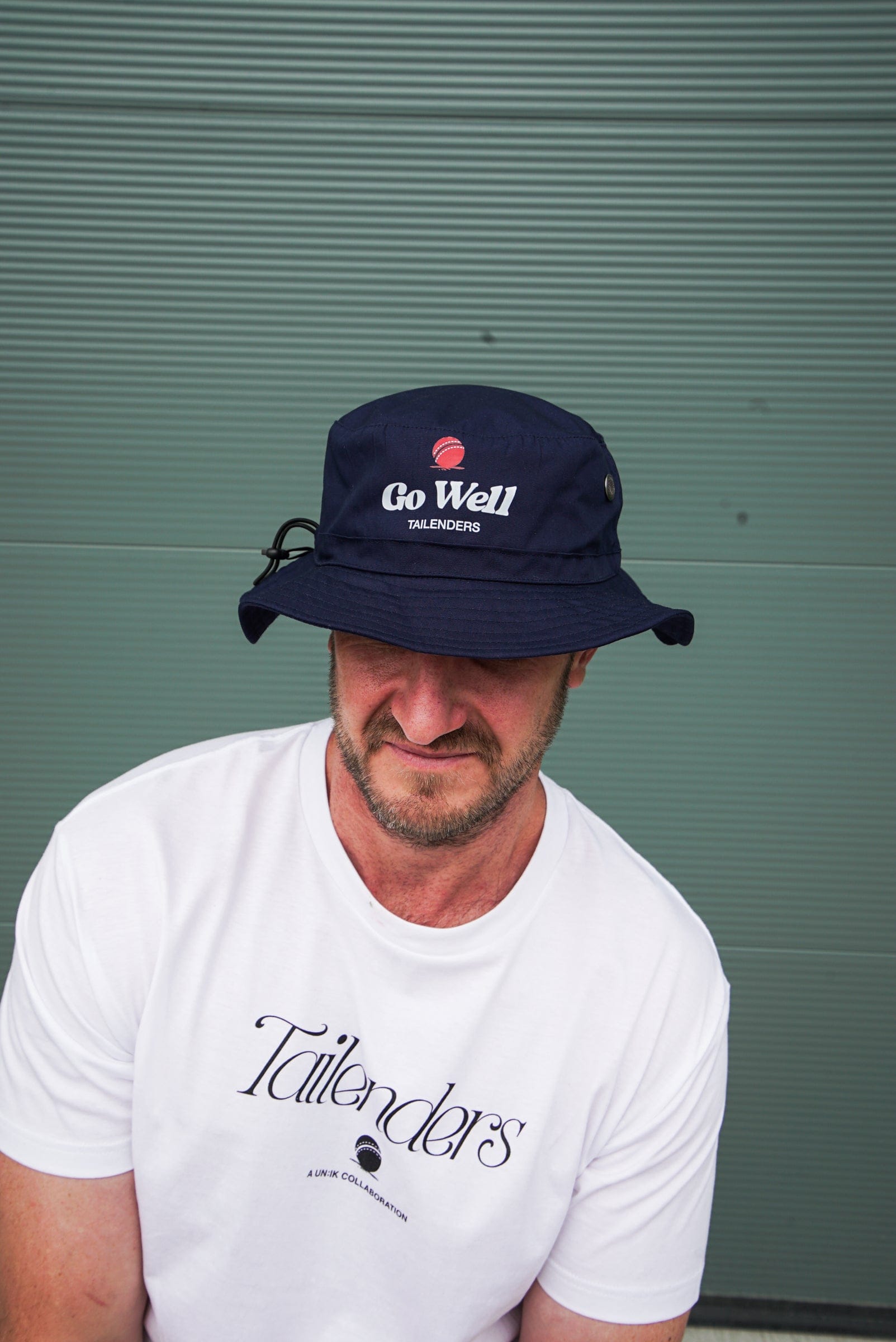 Tailenders 'Go Well' Cargo Bucket Hat - Navy