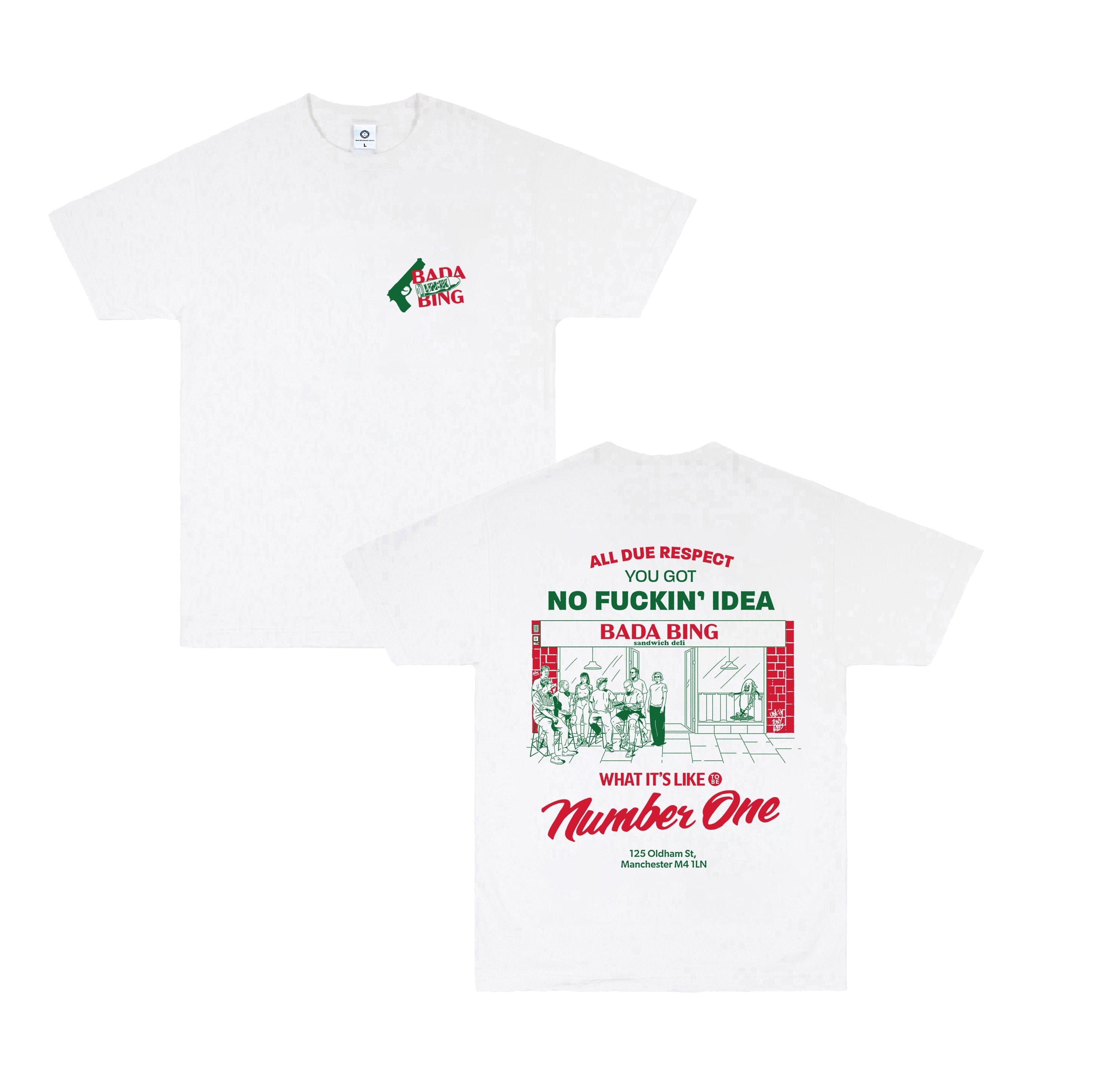 Bada Bing x UN:IK 'All Due Respect' Tee - White
