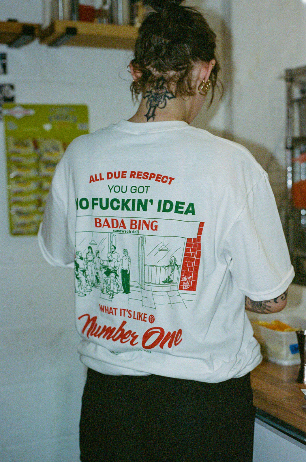 Bada Bing x UN:IK 'All Due Respect' Tee - White