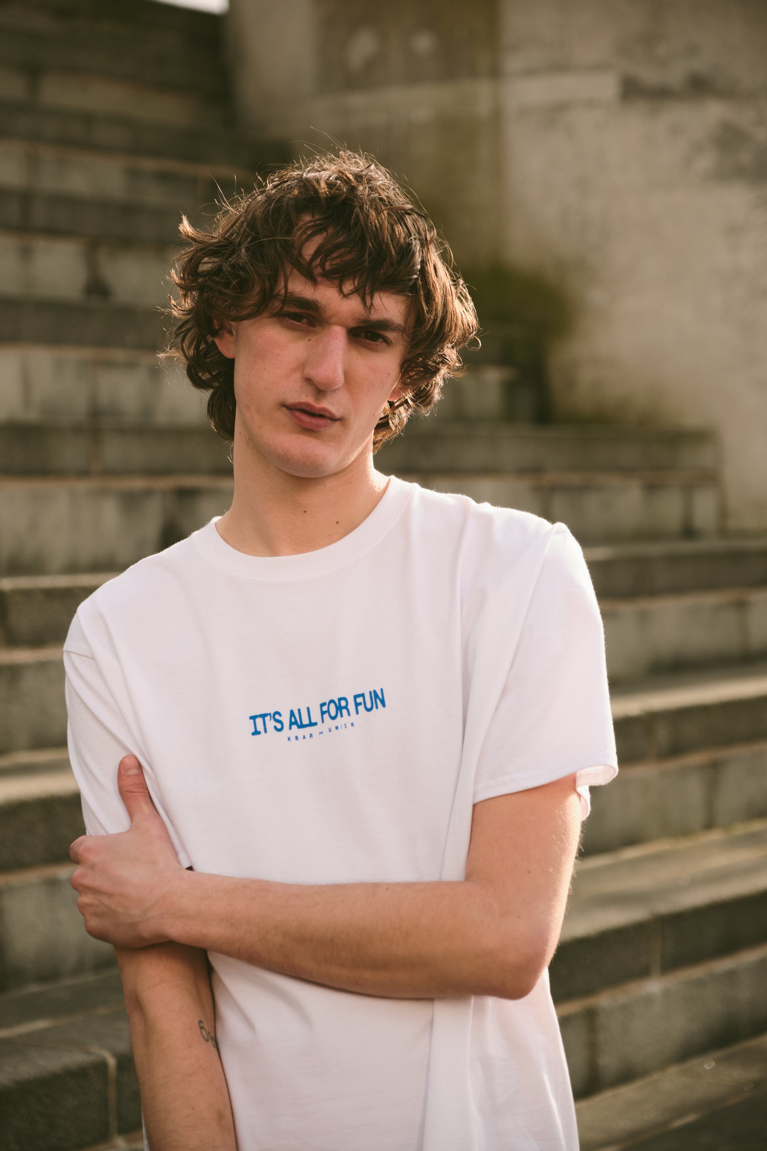 KBar Design KBAR X UN:IK 'Almost Forgot' Tee - White