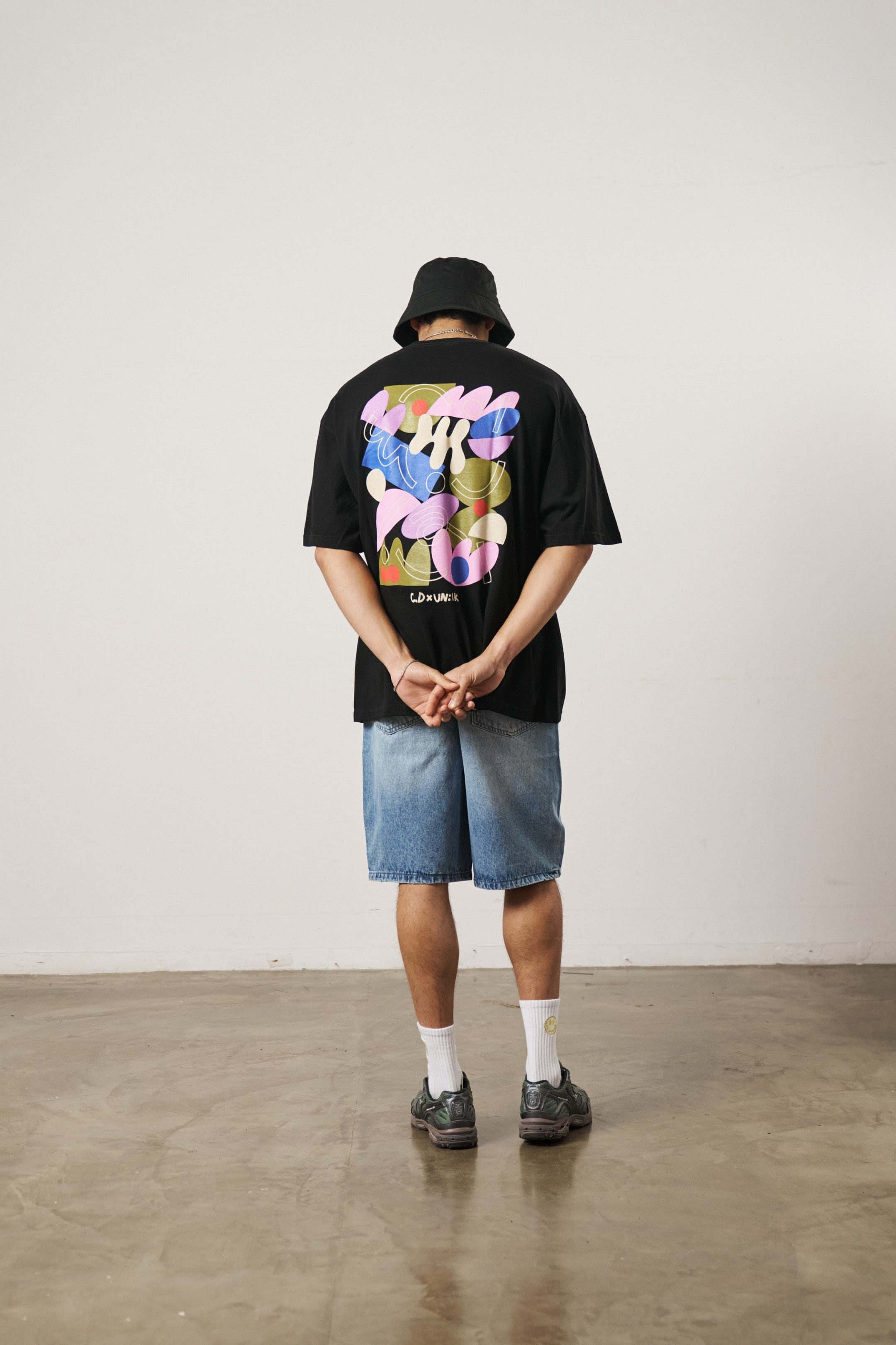 C.D x UN:IK 'Abstract' Tee - Black