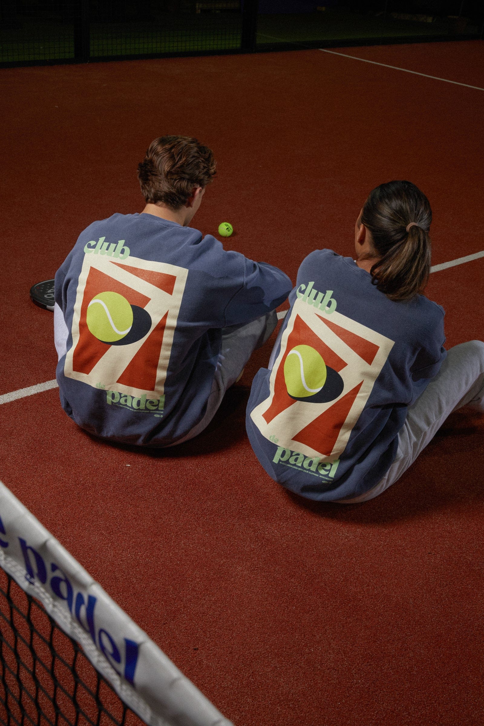 Club de Padel 'Classic Court' Vintage Washed Sweater - Navy