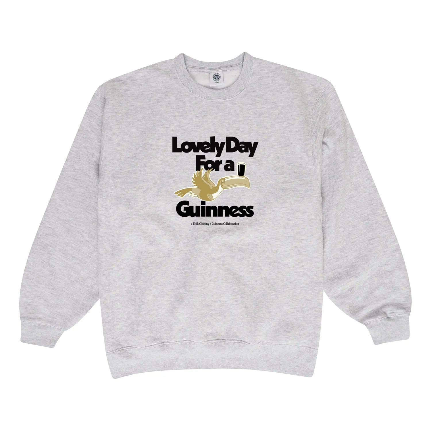 Guinness x UN:IK 'Lovely Day' Sweater - Ash Grey