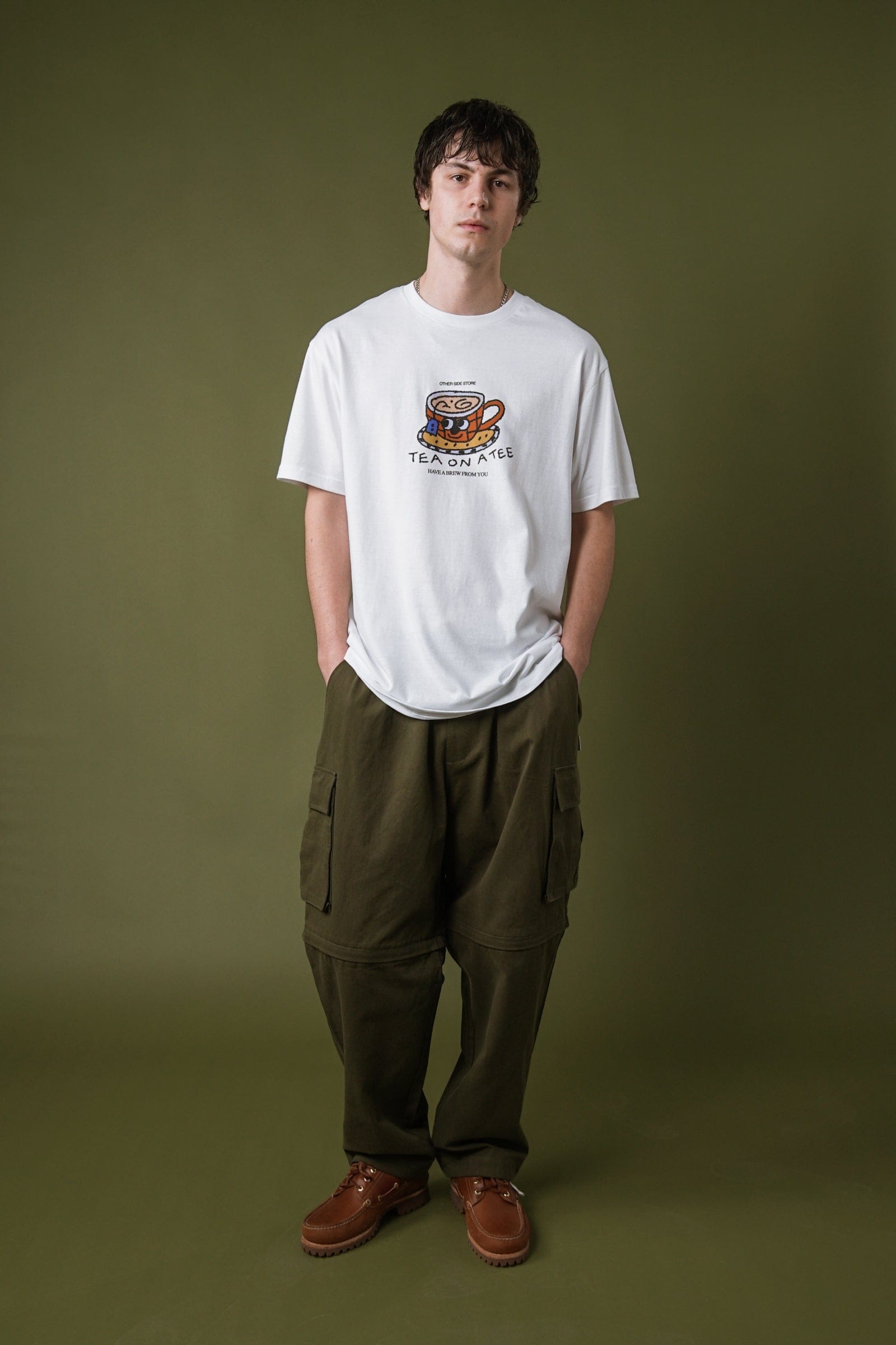 Other Side Store 'Tea on a Tee' Tee - White