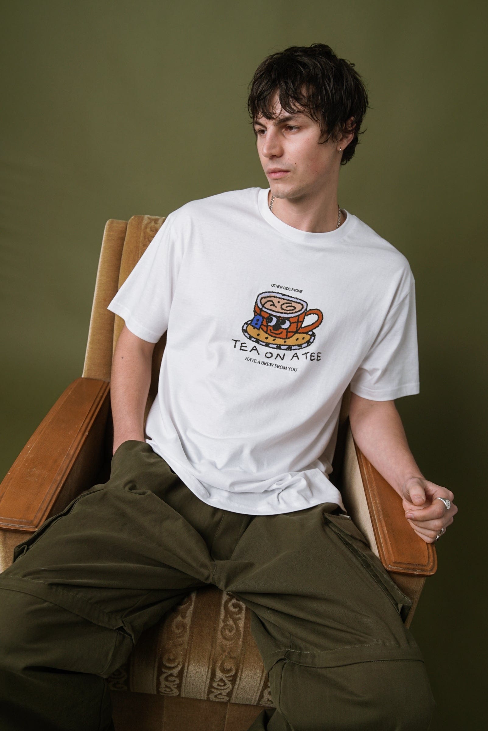Other Side Store 'Tea on a Tee' Tee - White