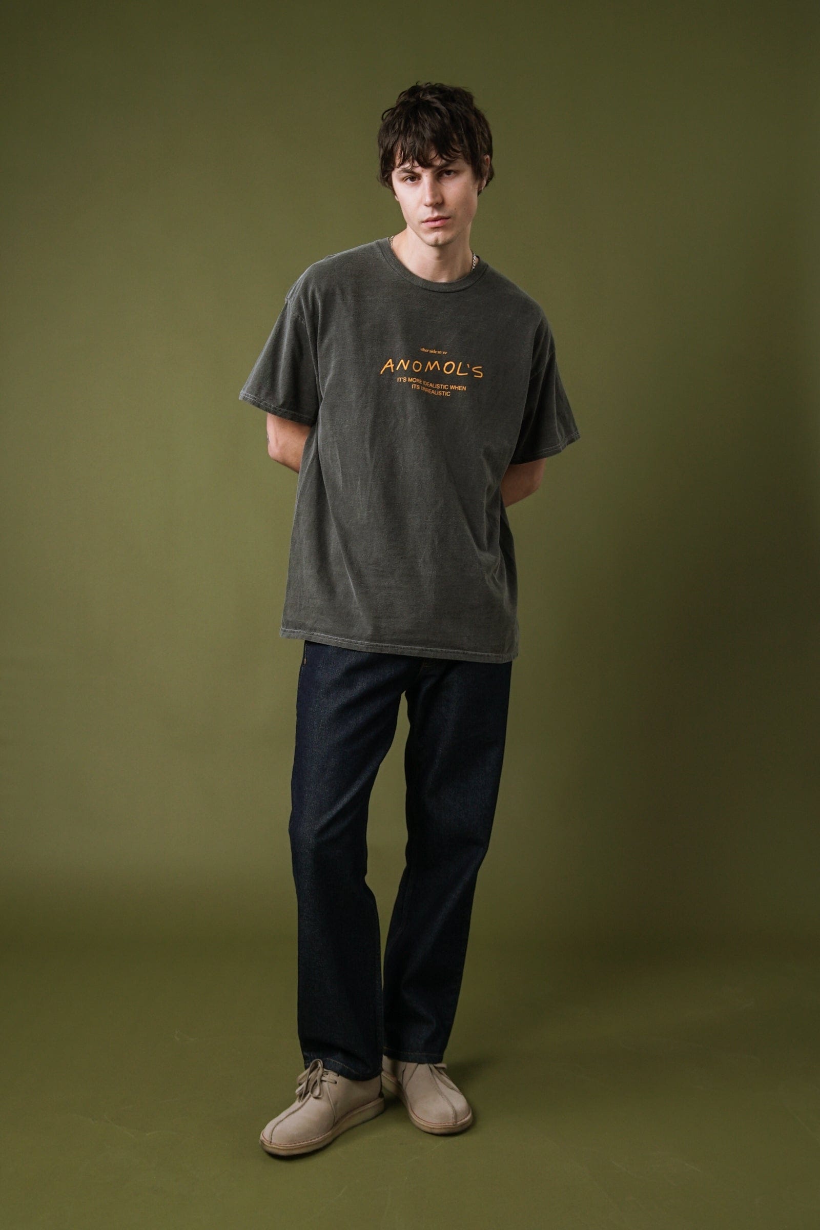 Other Side Store 'Anomols' Vintage Washed Tee - Black