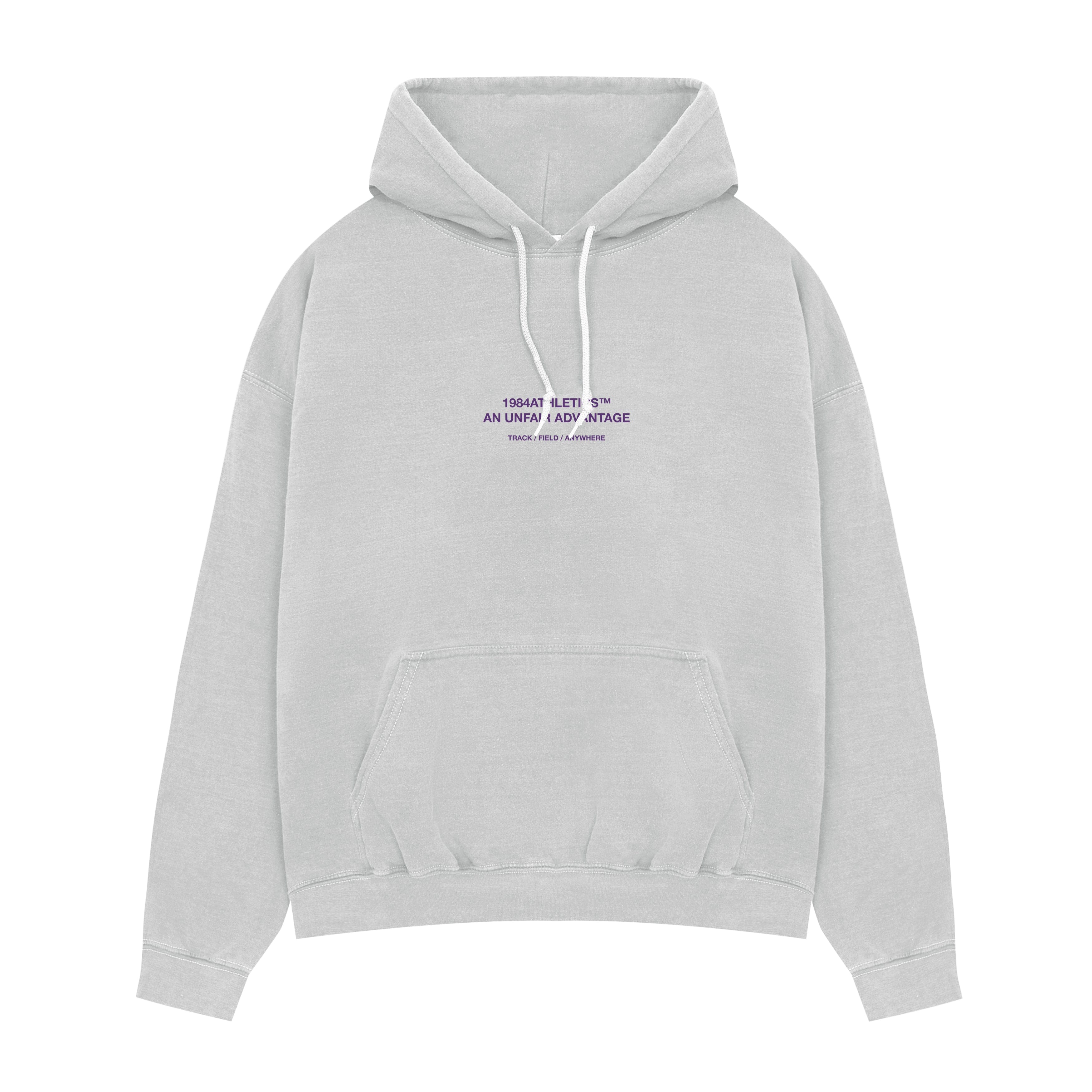 Vice 84 'Athletics' Vintage Washed Hoodie - Ash