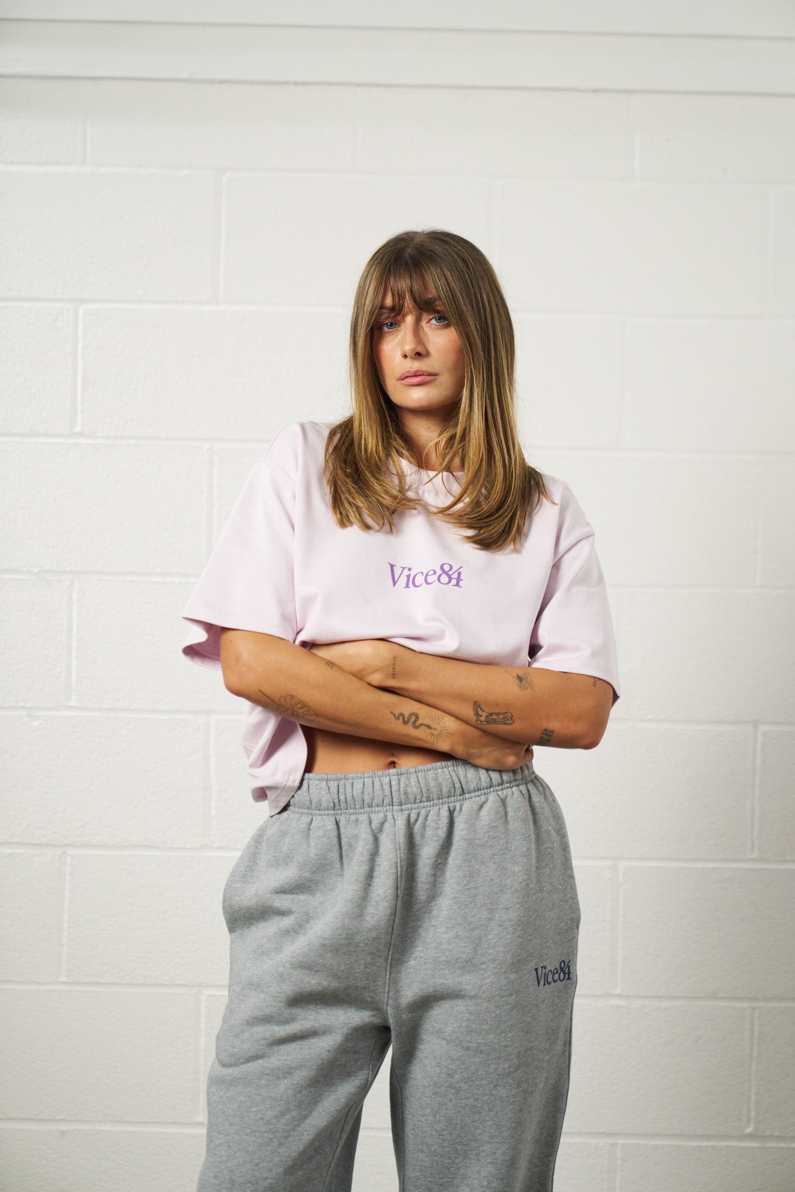 Vice 84 Premium Heavy 270GSM Boxy Tee - Orchid