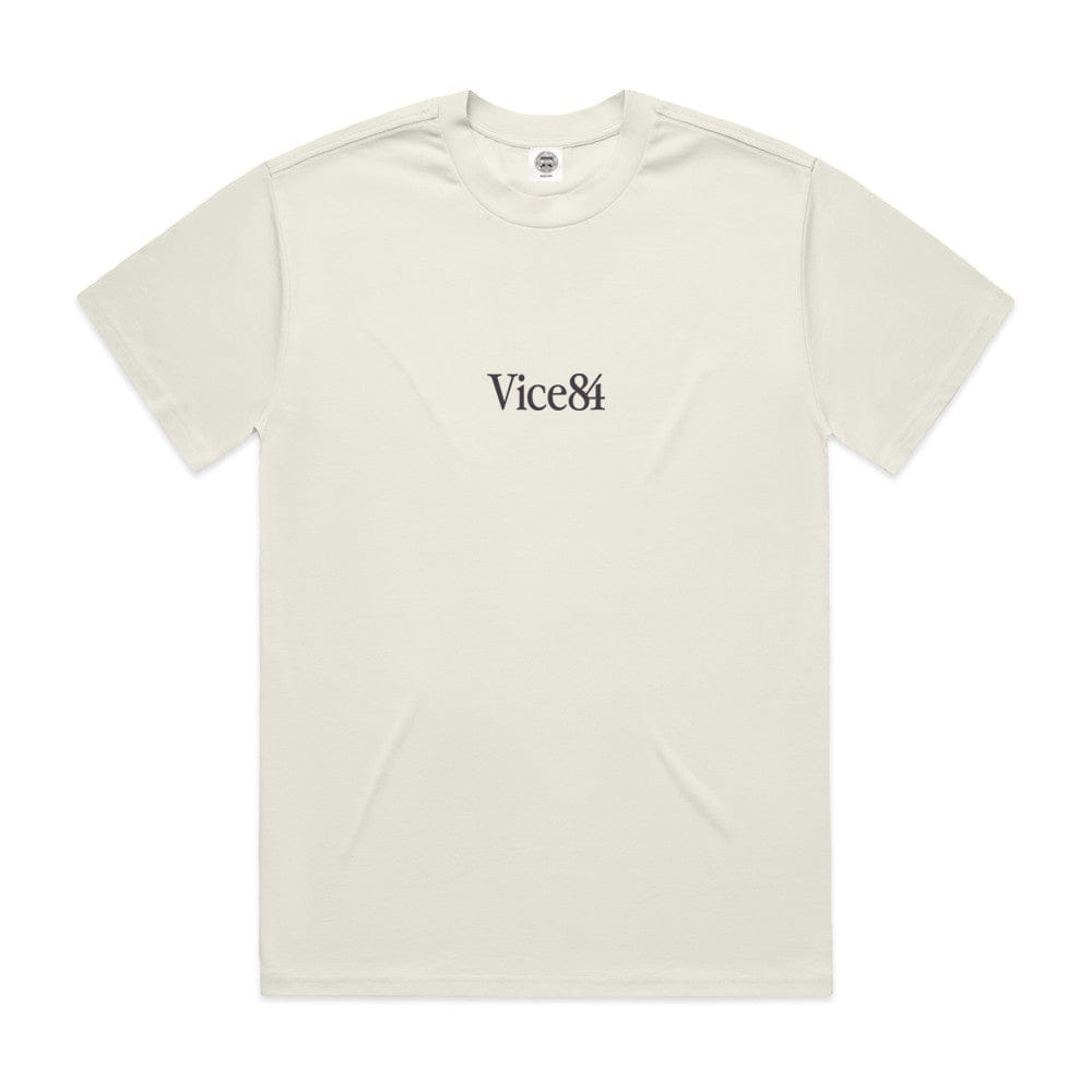 Vice 84 Premium Heavy 270GSM Boxy Tee - Ecru