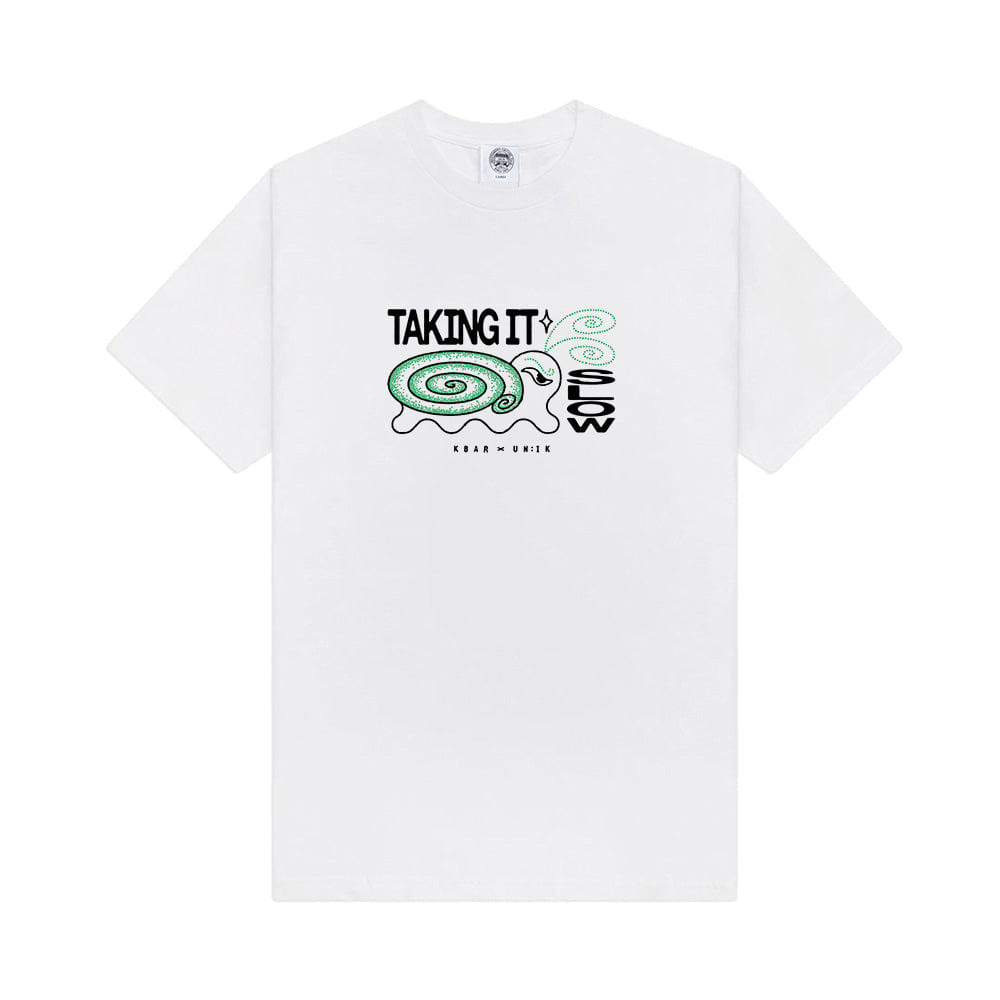KBar Design KBAR X UN:IK 'Taking It Slow' Tee - White