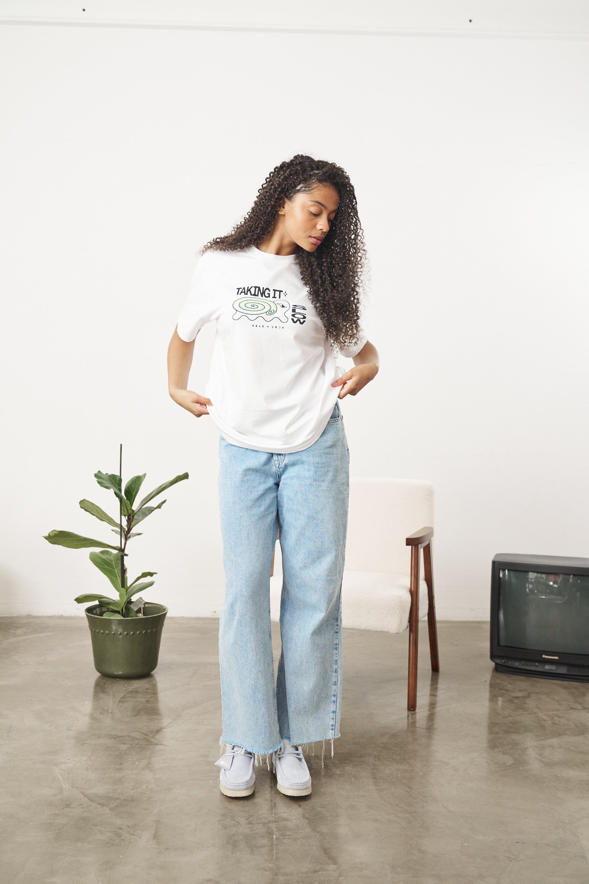 KBar Design KBAR X UN:IK 'Taking It Slow' Tee - White