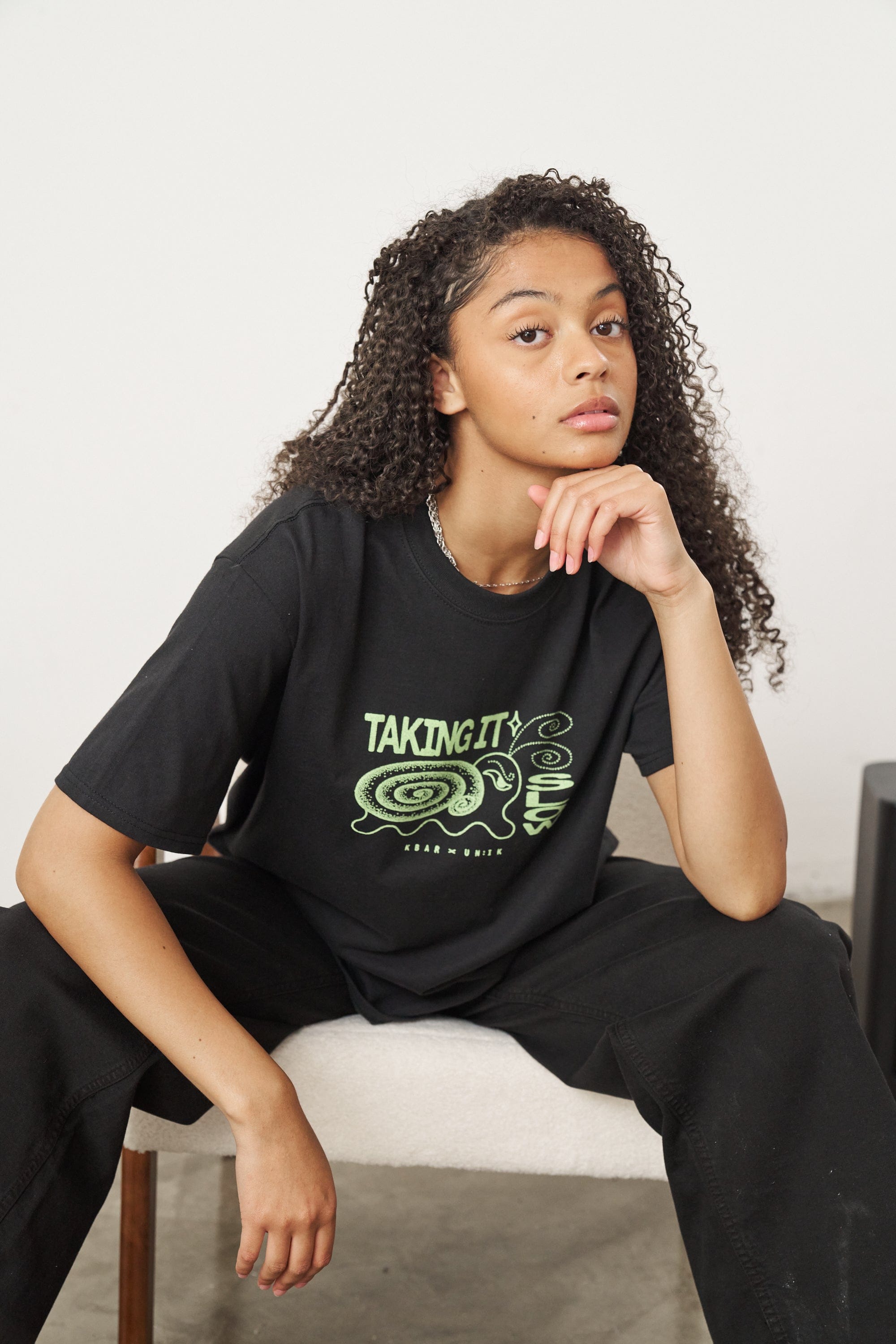 KBar Design KBAR X UN:IK 'Taking It Slow' Tee - Black