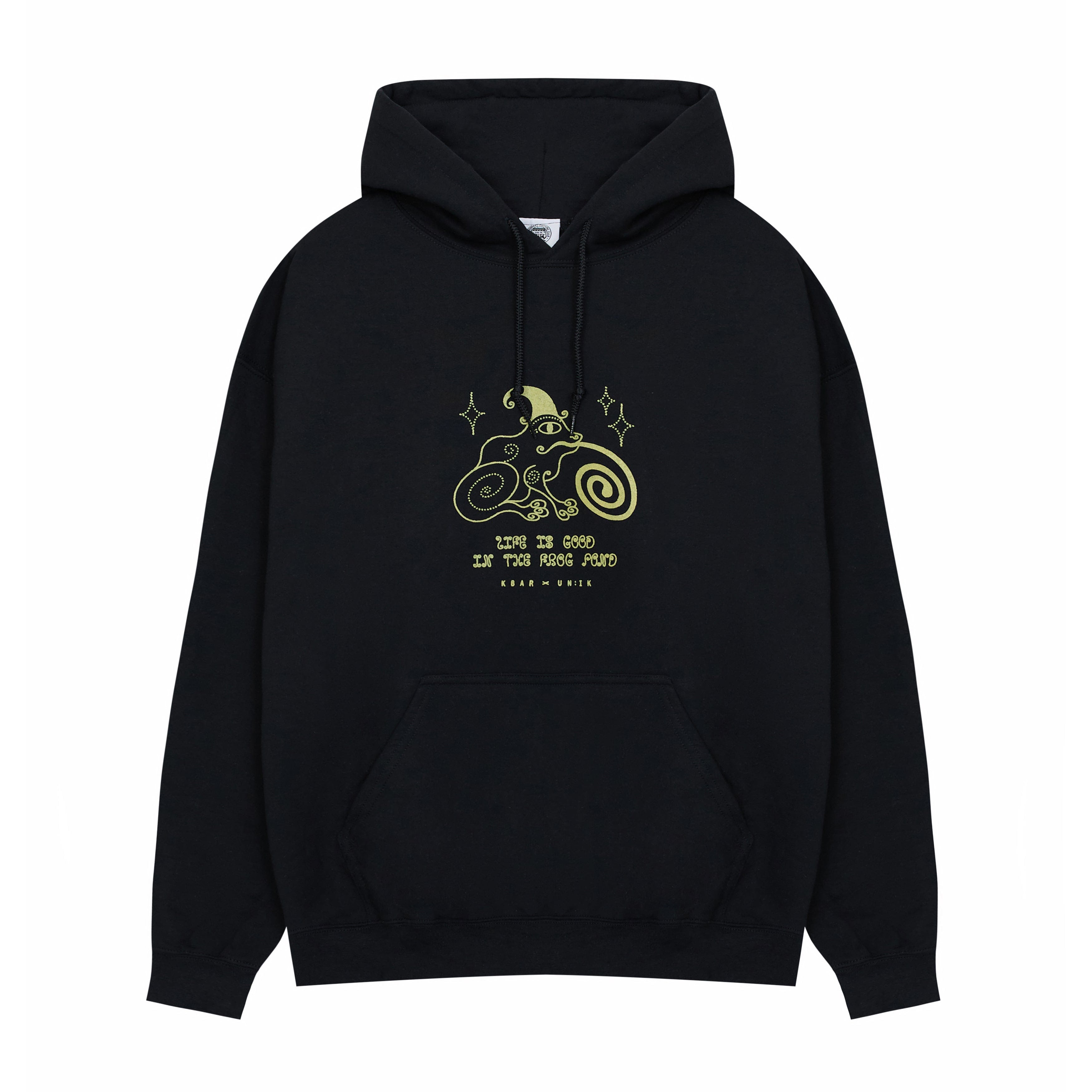 KBar Design KBAR X UN:IK 'Frog Pond' Hoodie - Black