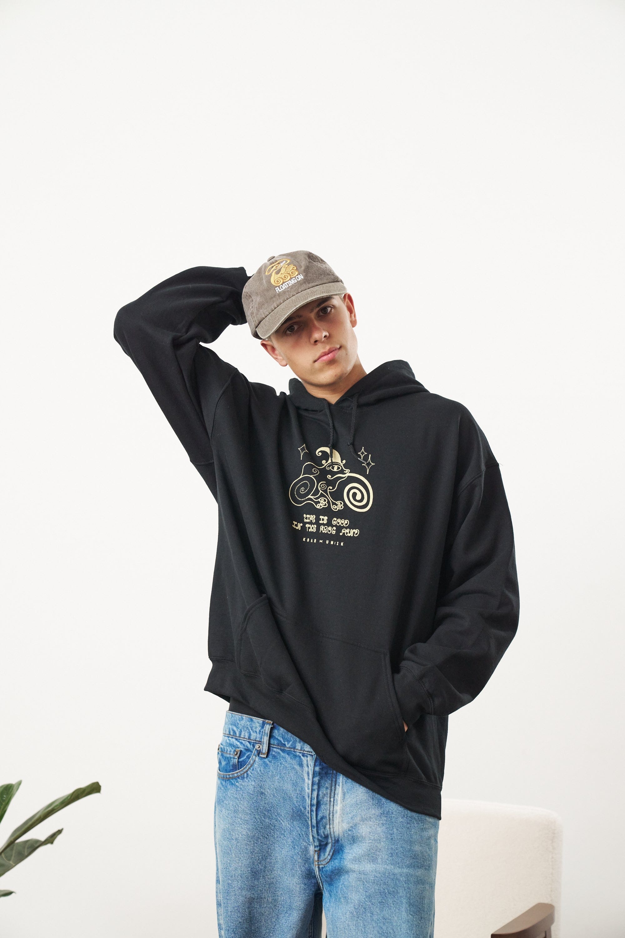 KBar Design KBAR X UN:IK 'Frog Pond' Hoodie - Black