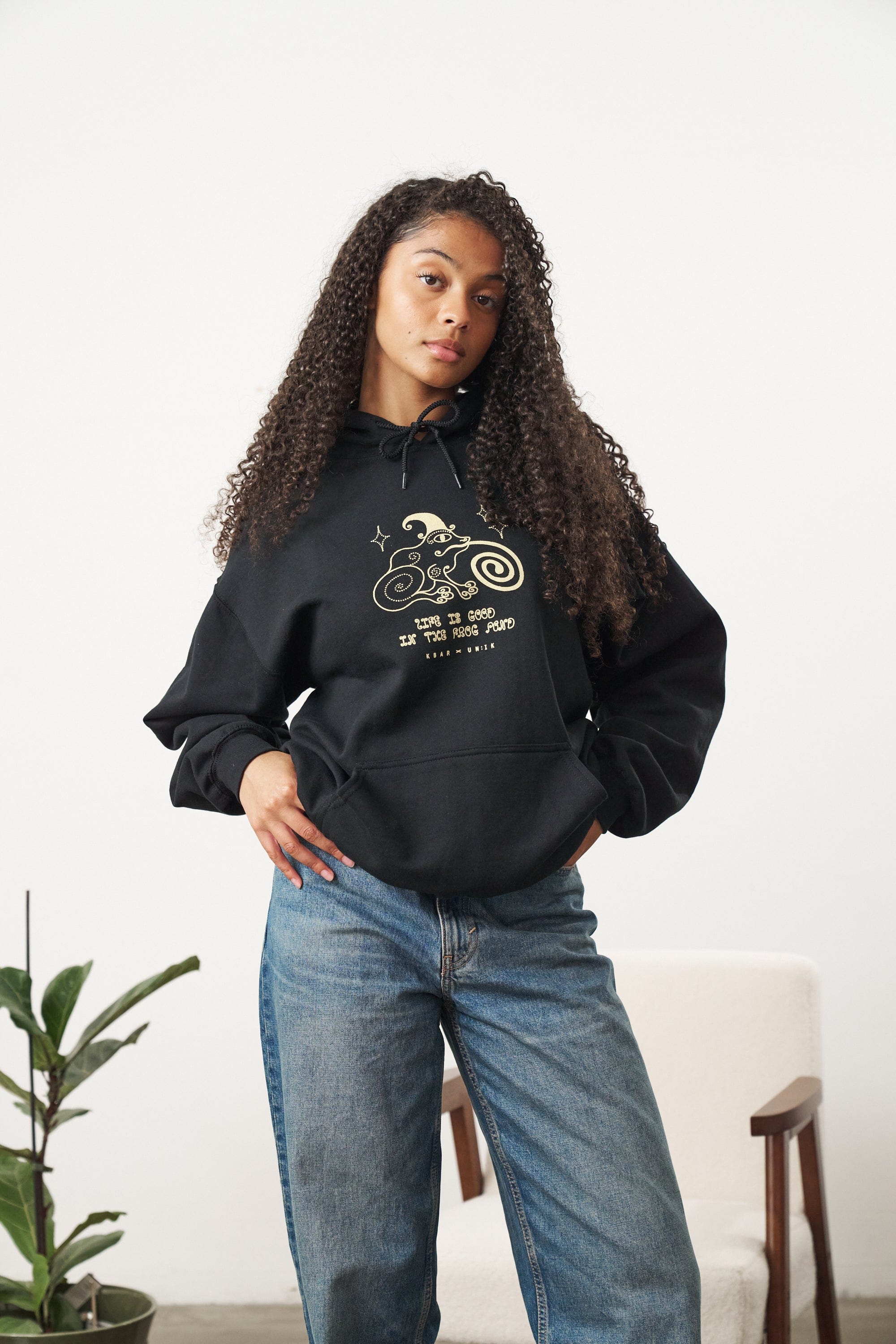 KBar Design KBAR X UN:IK 'Frog Pond' Hoodie - Black