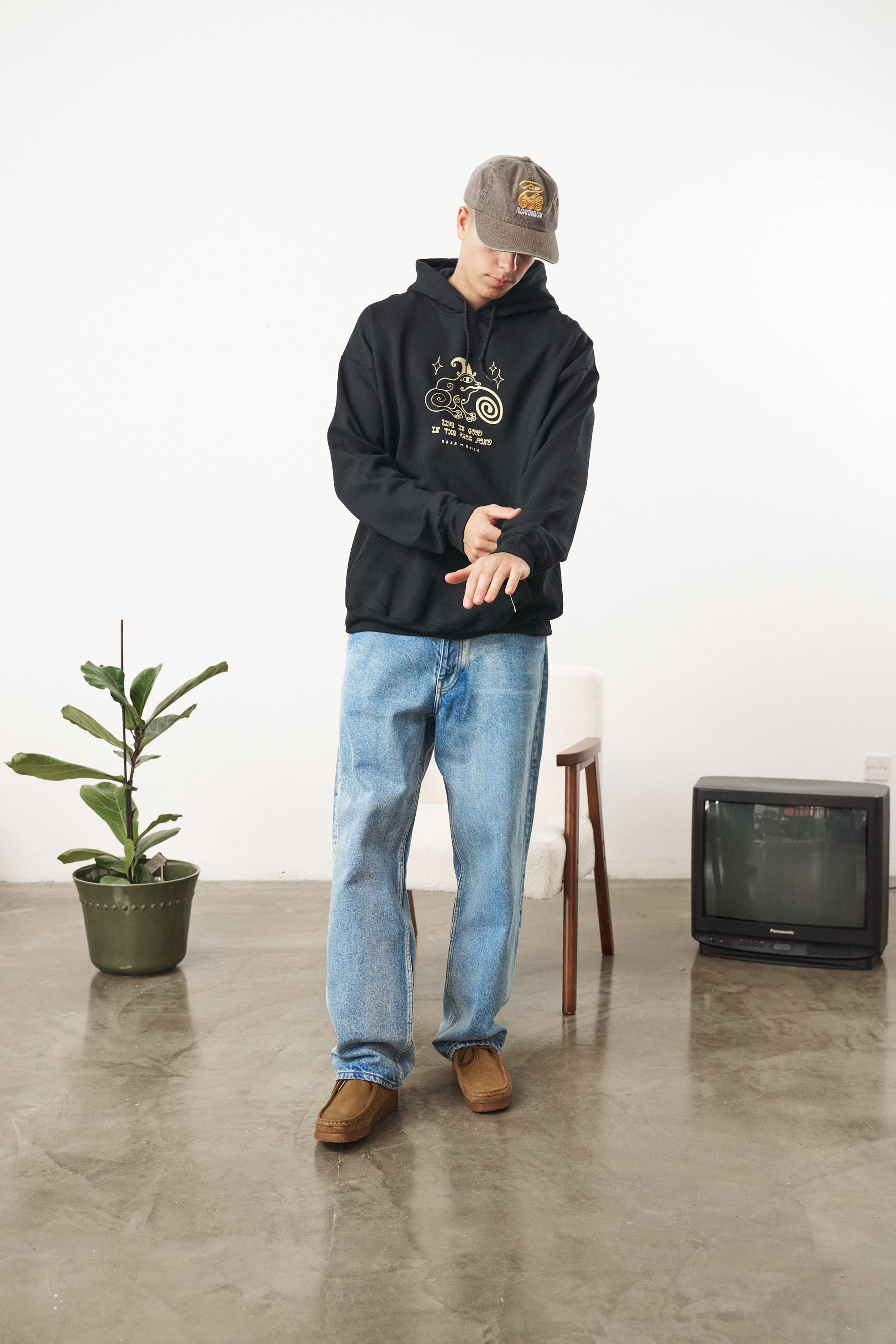 KBar Design KBAR X UN:IK 'Frog Pond' Hoodie - Black