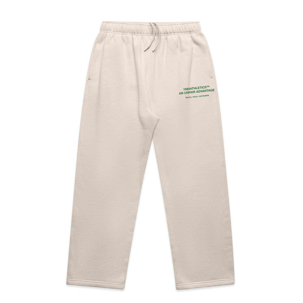 Vice 84 'Athletics' Cuffless Joggers - Bone