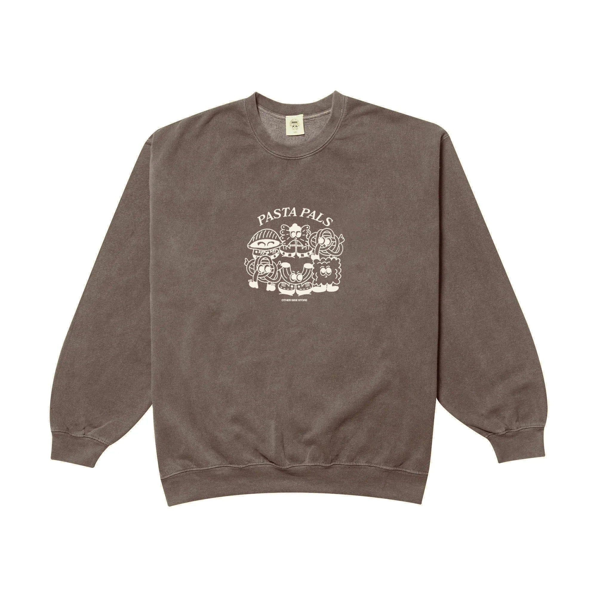 Other Side Store 'Pasta Pals' Sweater - Vintage Washed Chocolate