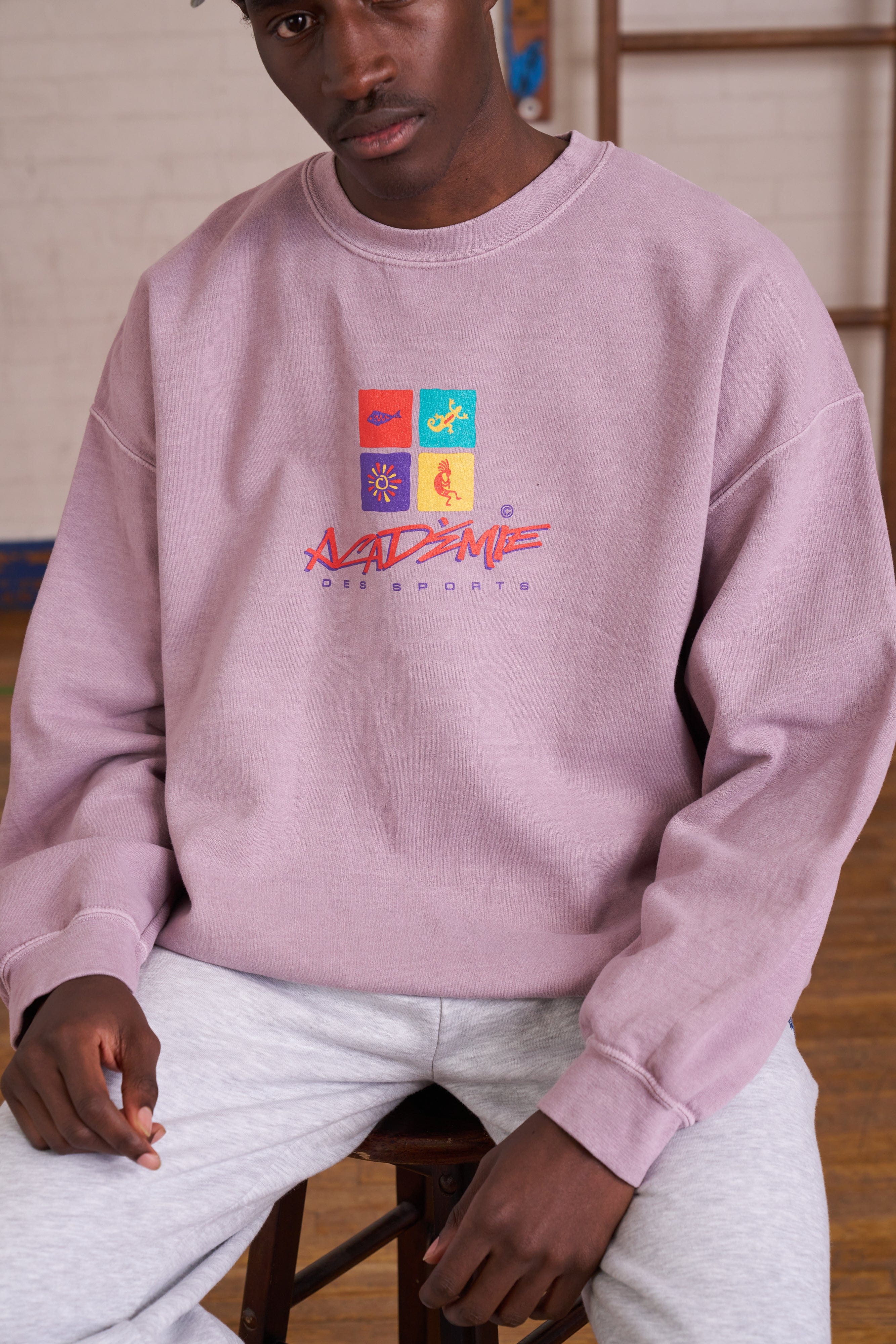 Vice 84 'Sea Shapes' Sweater - Vintage Washed Mauve