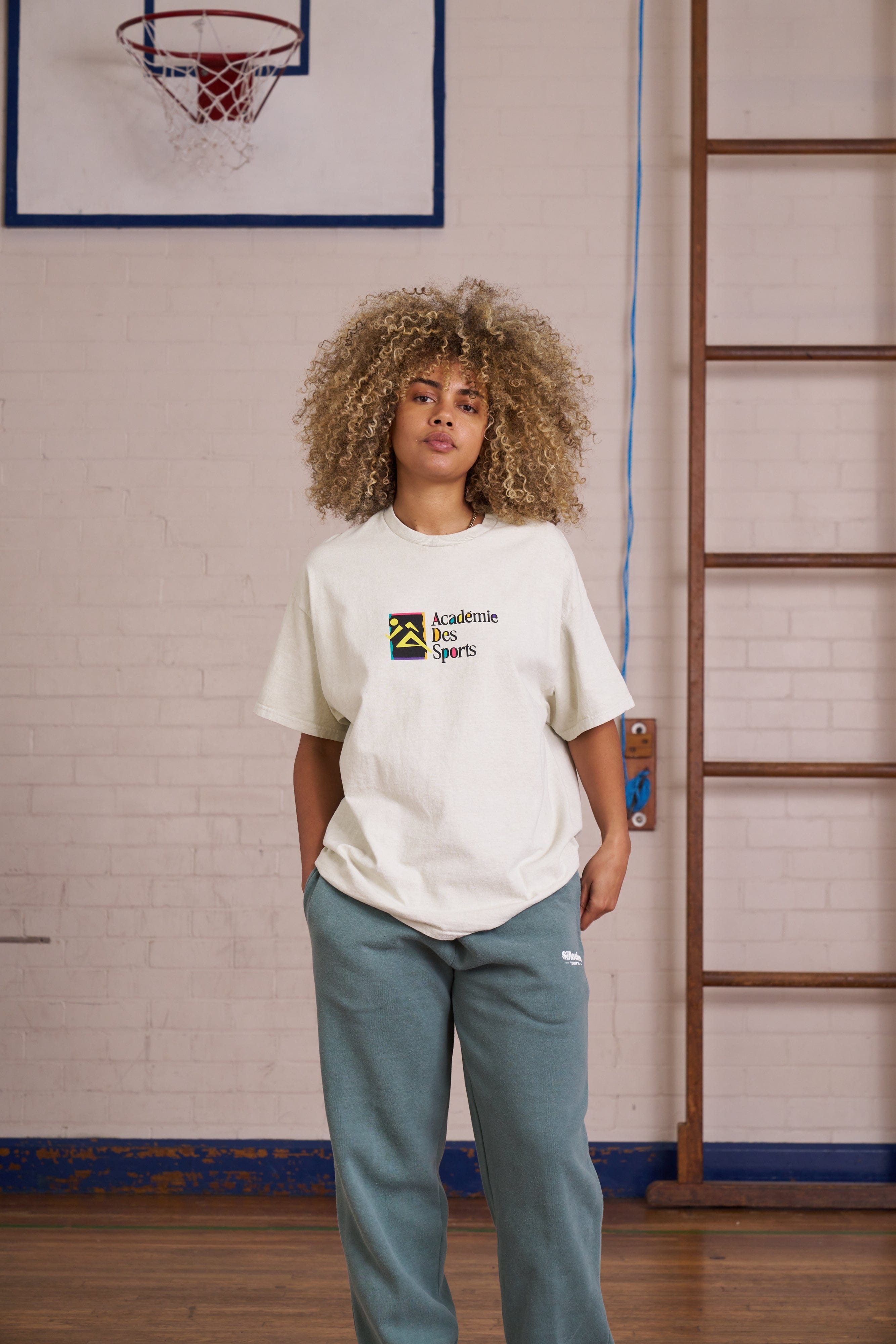 Vice 84 'Retro Runner' Vintage Washed Tee - Cream
