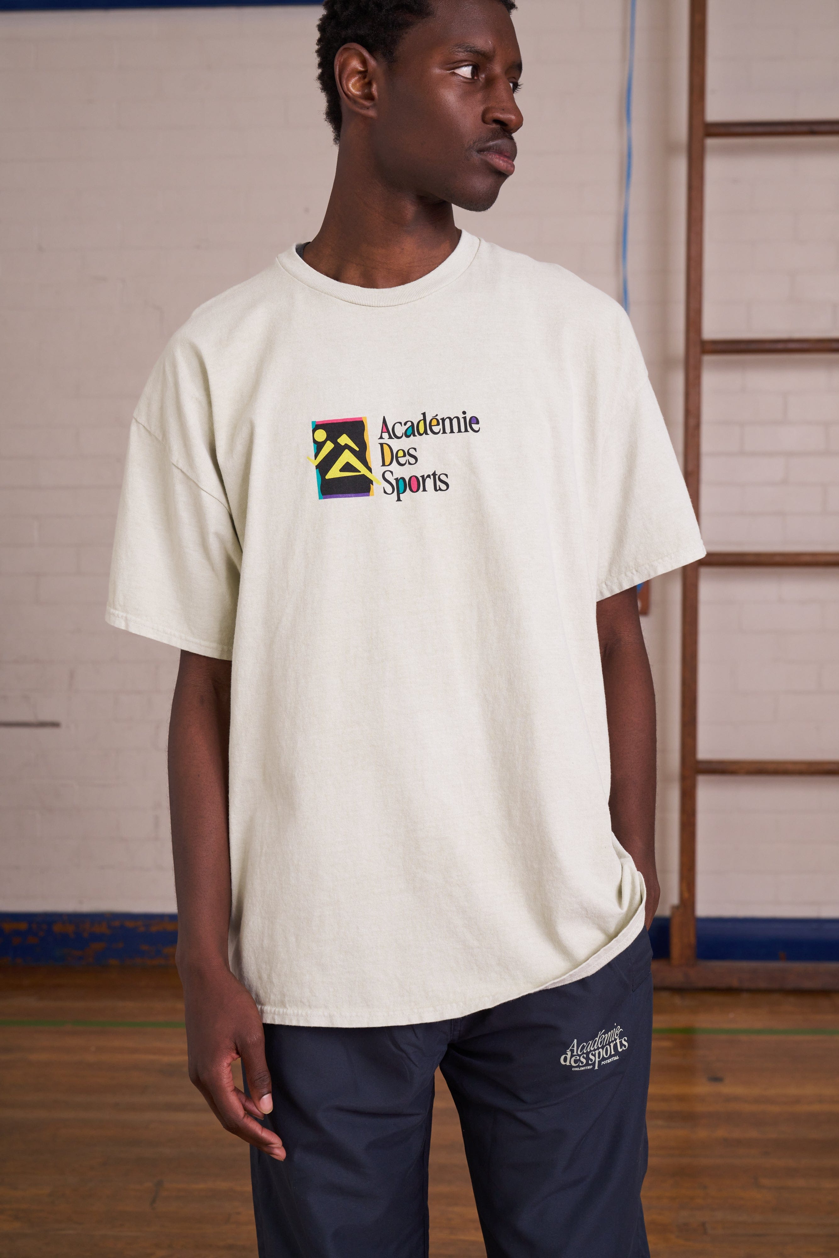 Vice 84 'Retro Runner' Vintage Washed Tee - Cream
