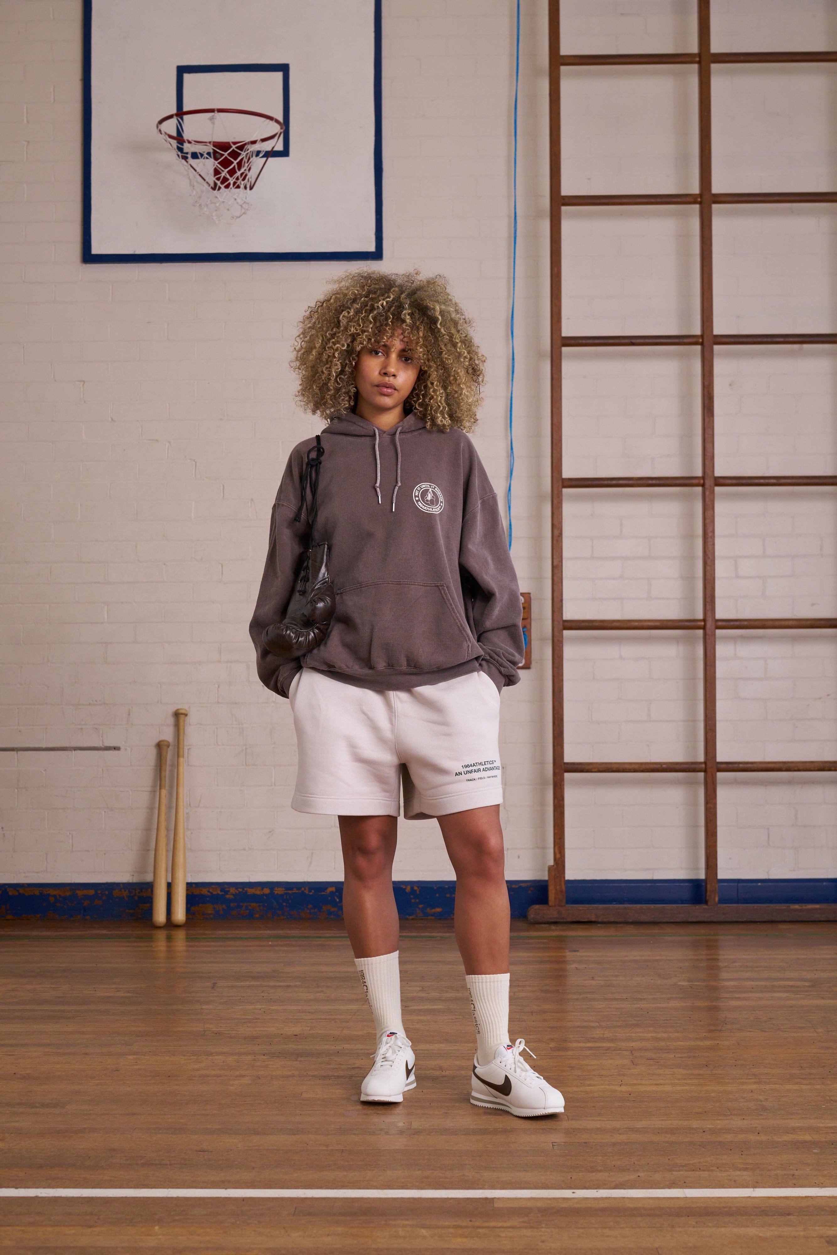 Vice 84 '12th Round' Hoodie - Vintage Washed Brown