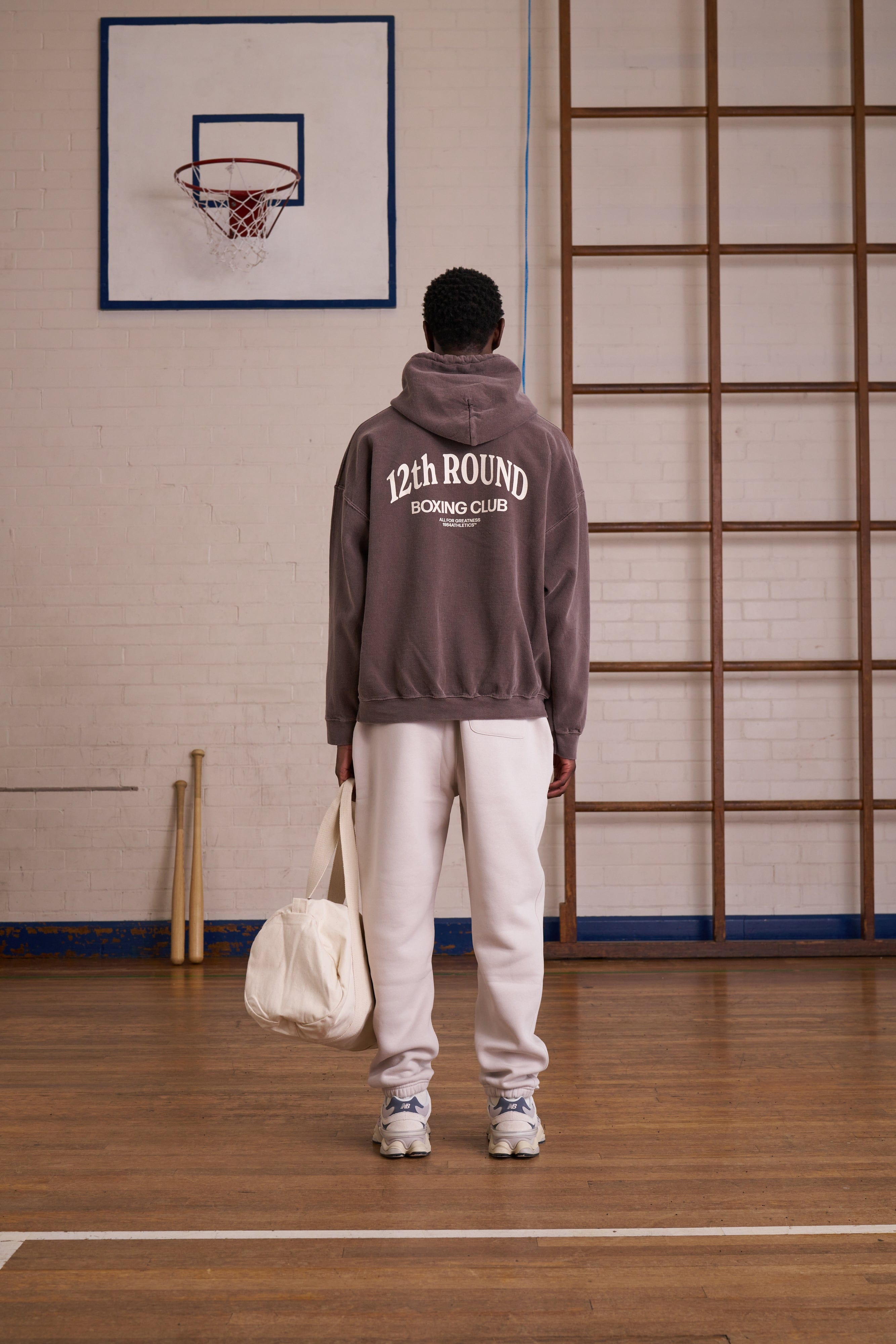Vice 84 '12th Round' Hoodie - Vintage Washed Brown