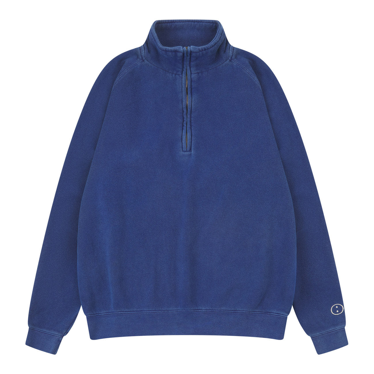 UN:IK Essentials Essentials Vintage Washed 1/4 Zip Sweatshirt - Navy