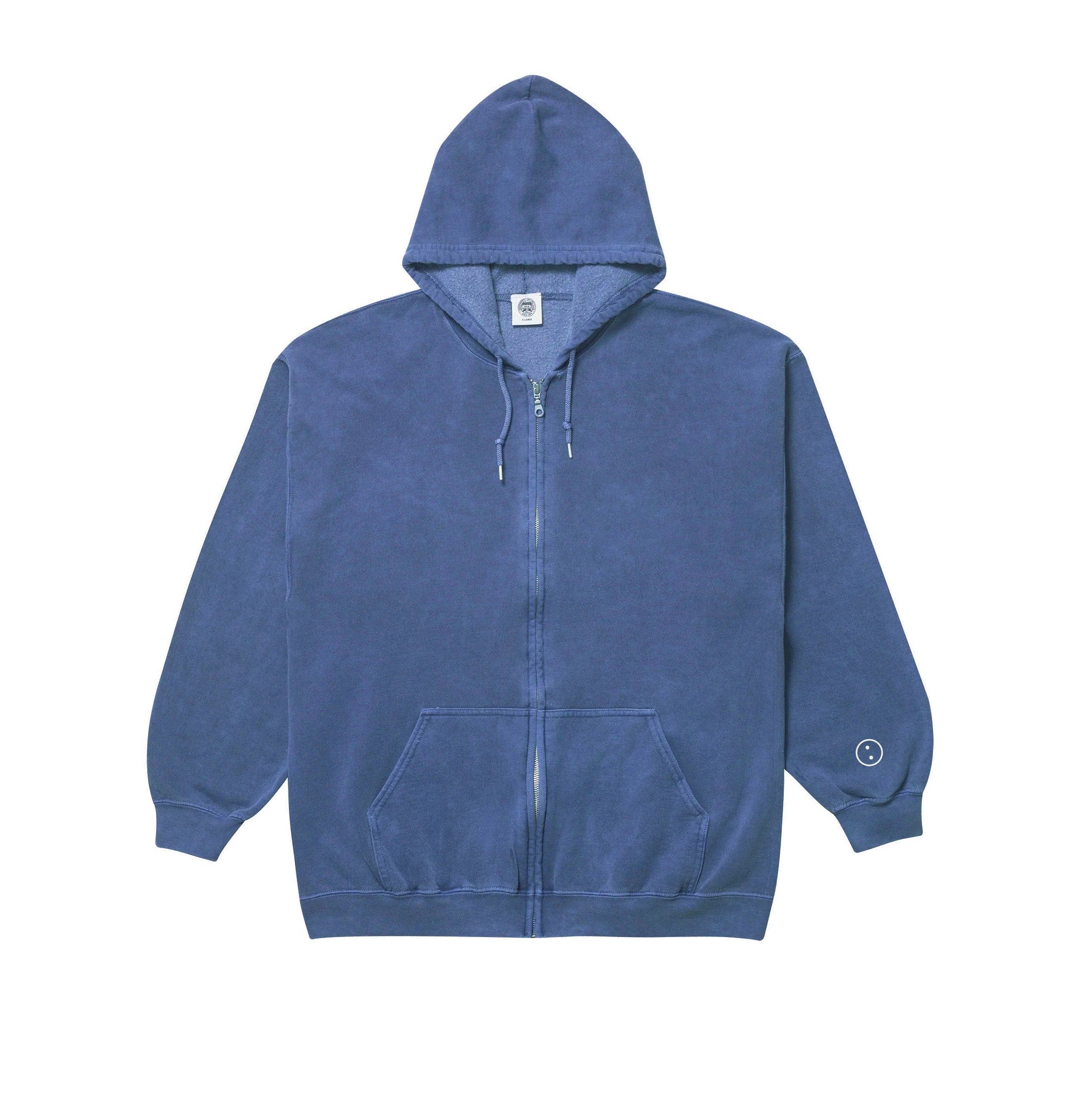 UN:IK Essentials Essentials Vintage Washed Zip Up Hoodie - Navy