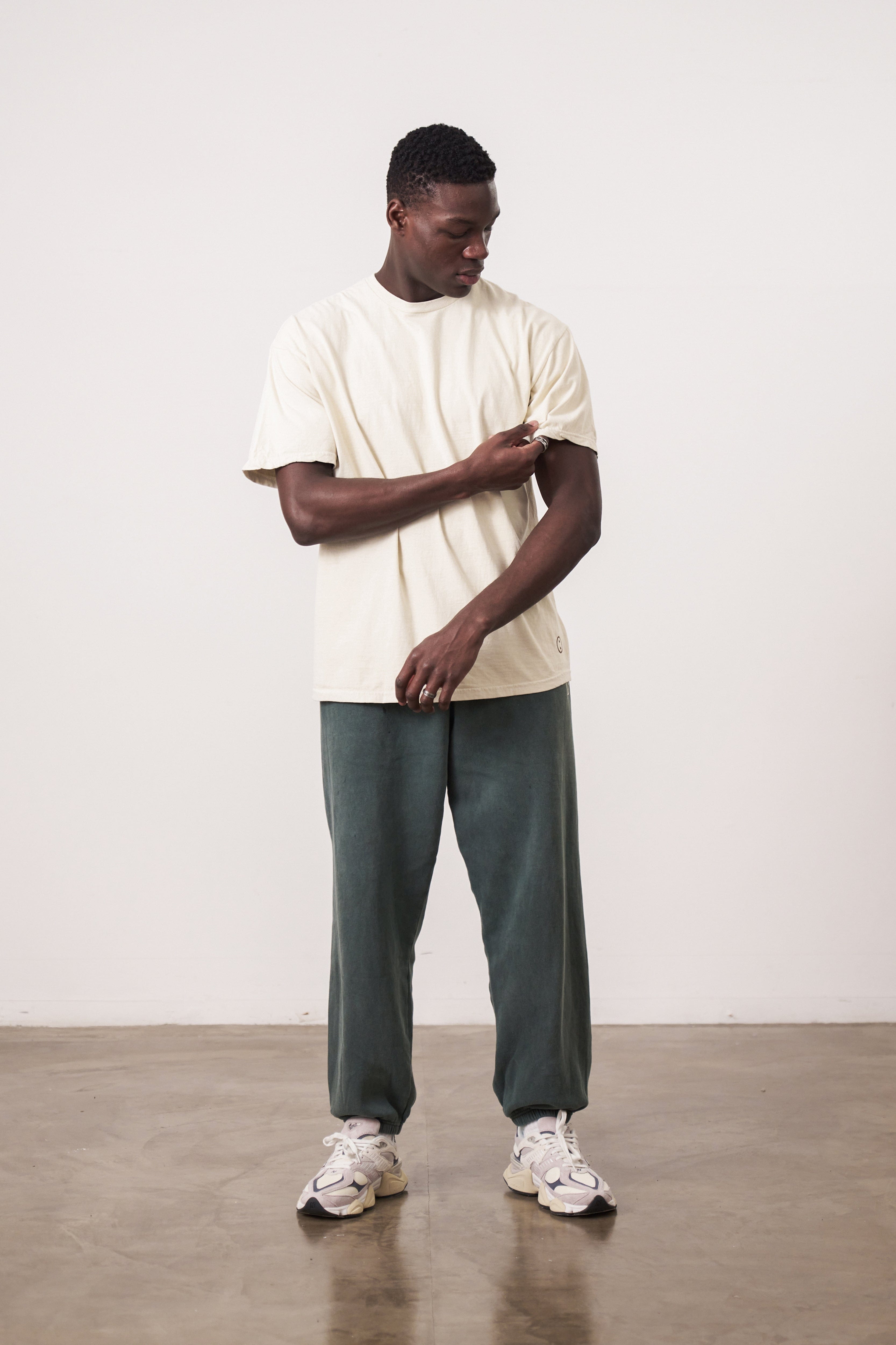 UN:IK Essentials Essentials Vintage Washed Tee - Ivory