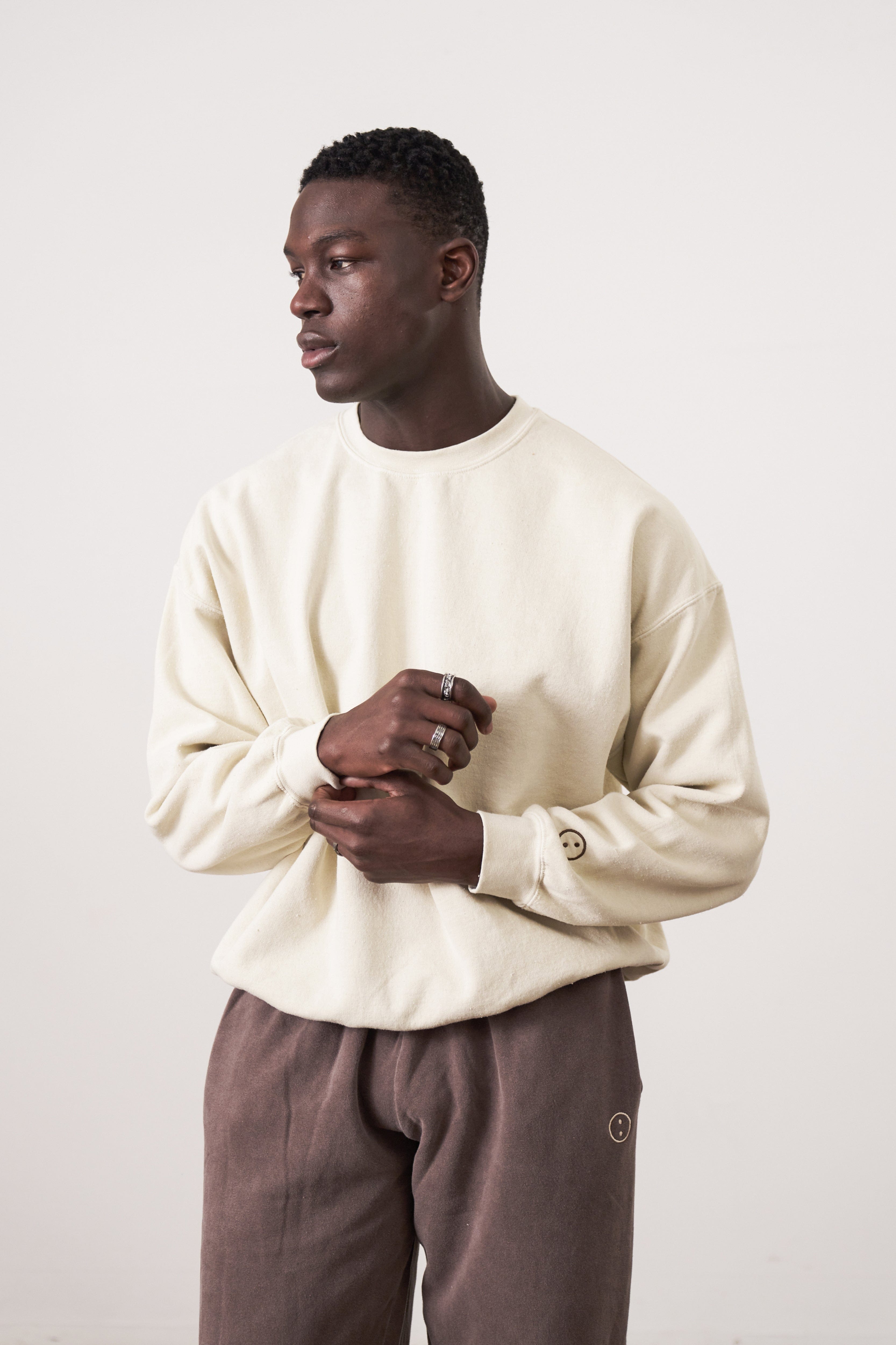 UN:IK Essentials Essentials Vintage Washed Sweater - Ivory