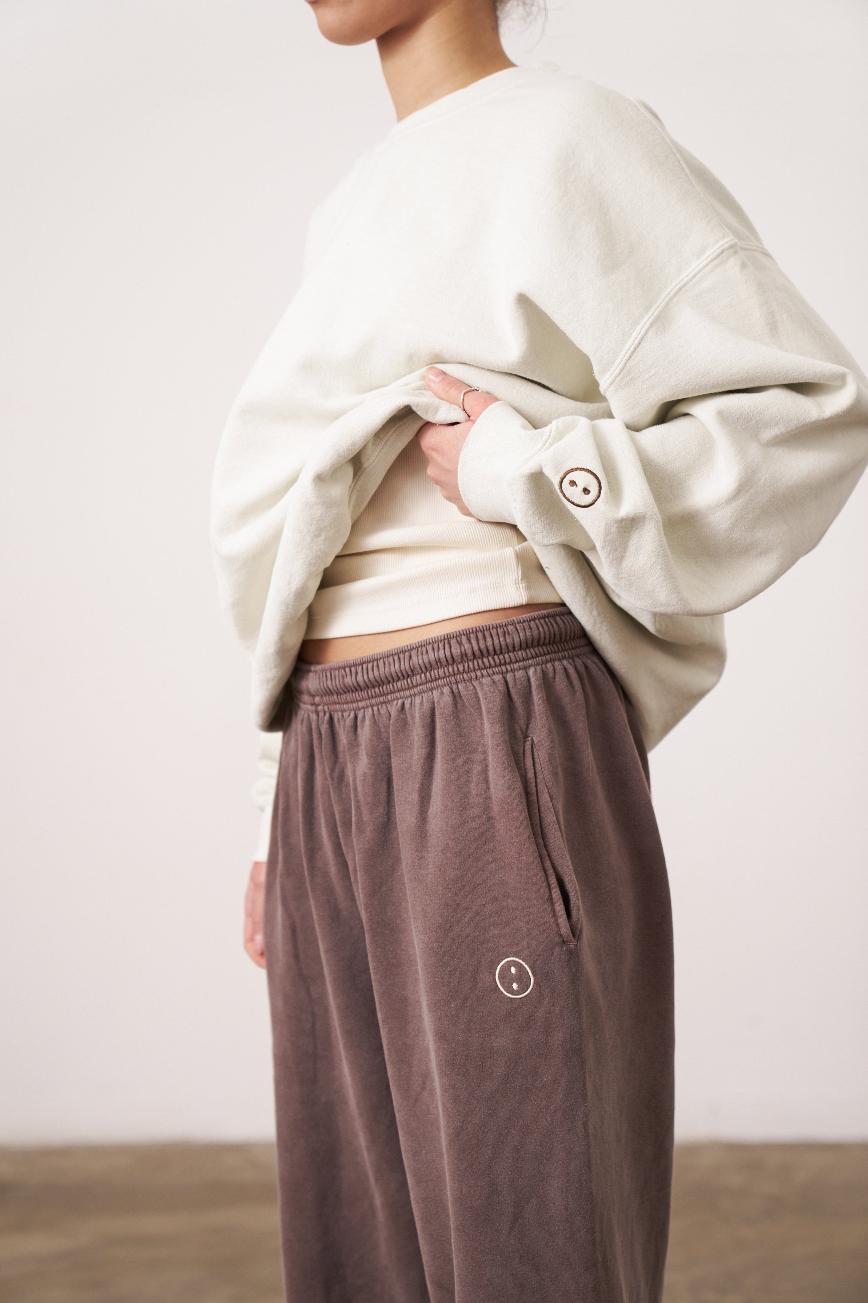 UN:IK Essentials Essentials Vintage Washed Sweater - Ivory